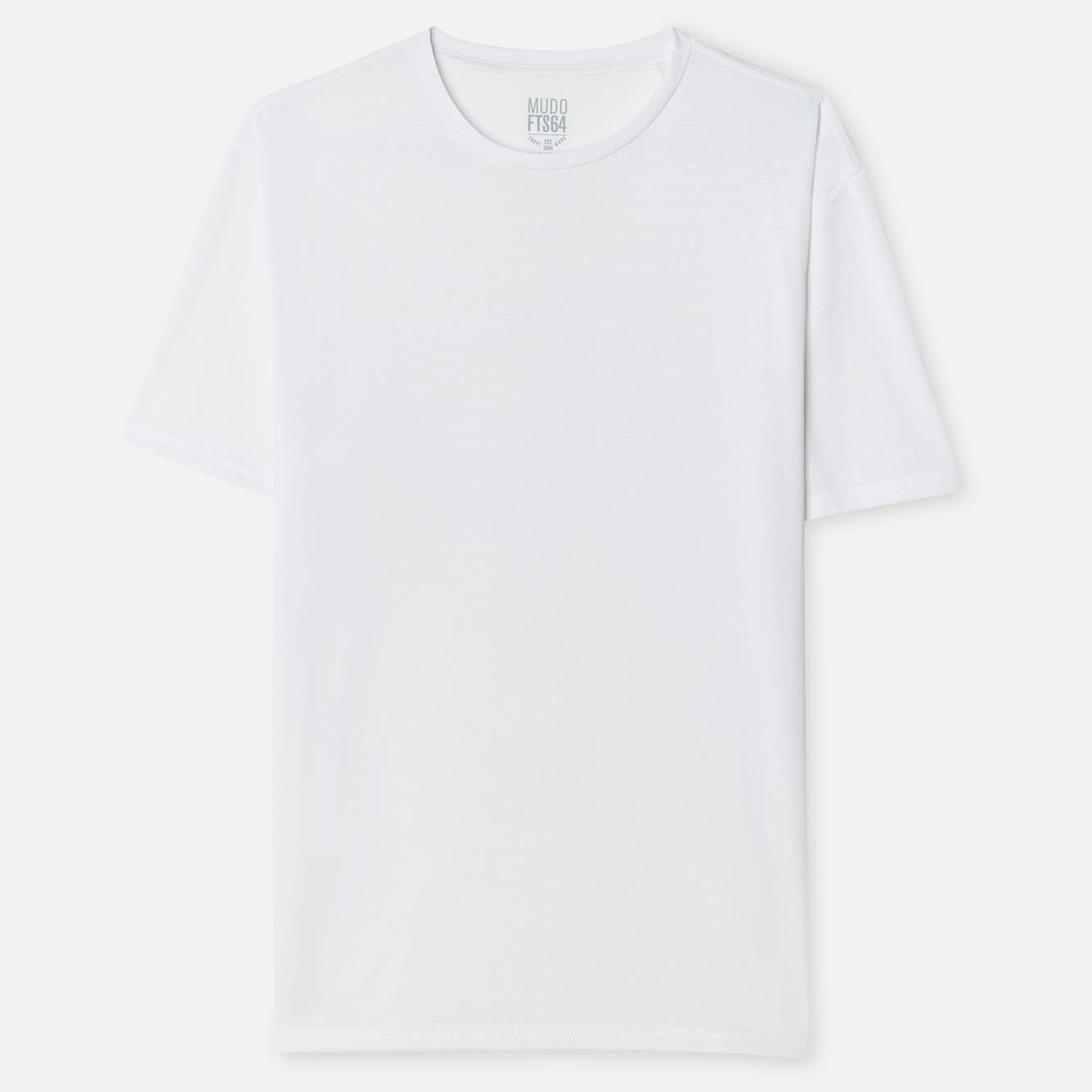 Erkek Beyaz Comfort Fit Bisiklet Yaka T-Shirt