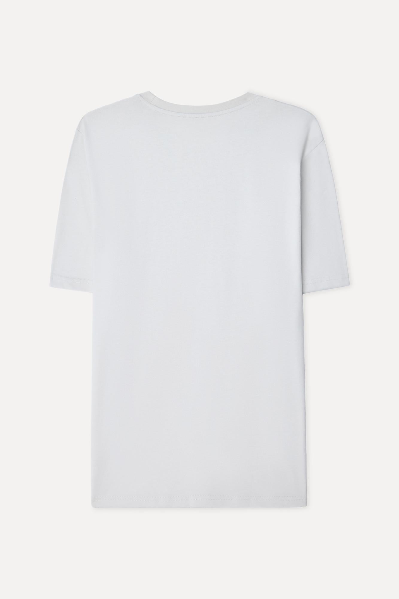 Erkek Taş Rengi Bisiklet Yaka T-Shirt