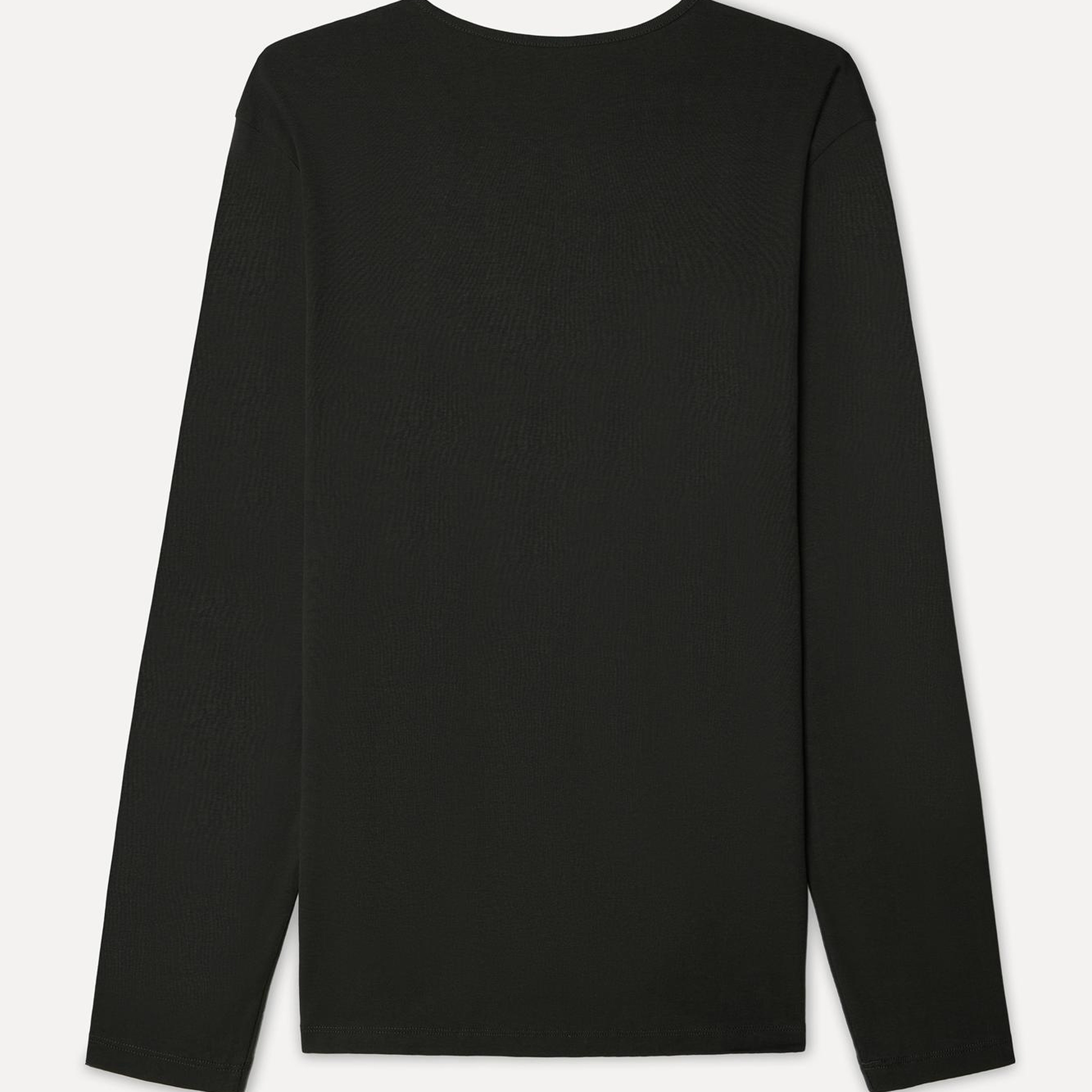Erkek Antrasit Bisiklet Yaka Uzun Kollu T-Shirt