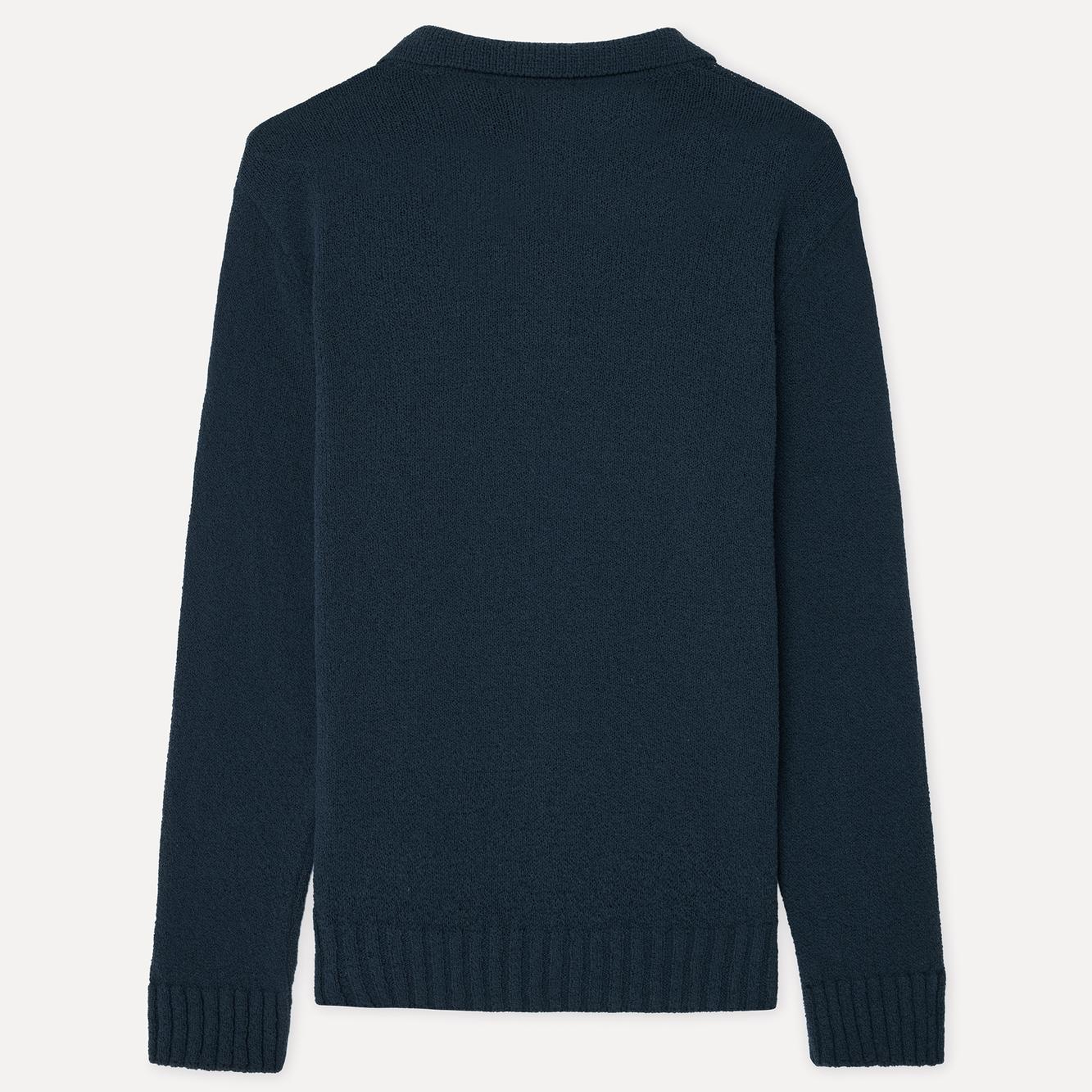 Erkek Lacivert Polo Yaka Triko Kazak