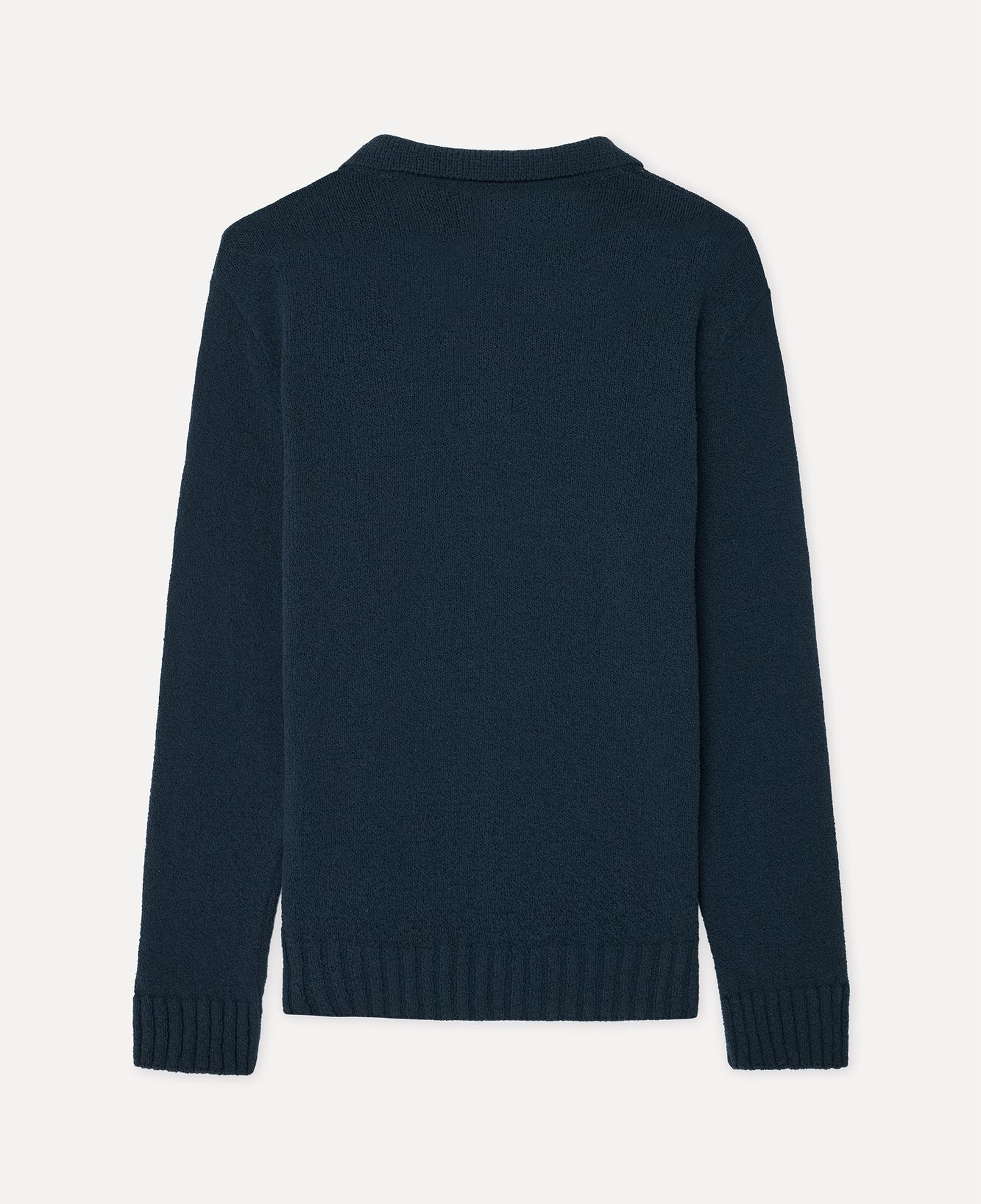 Erkek Lacivert Polo Yaka Triko Kazak
