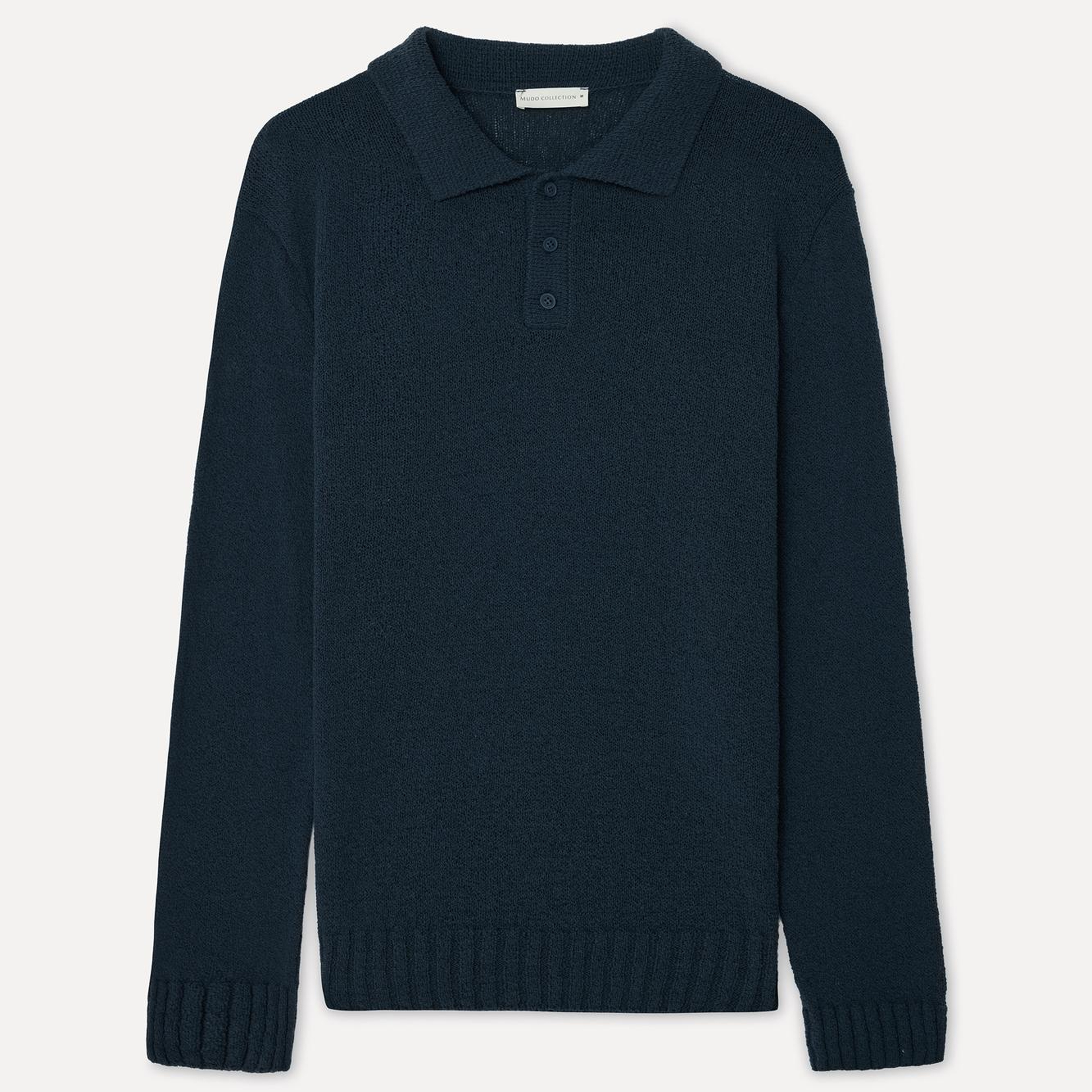 Erkek Lacivert Polo Yaka Triko Kazak