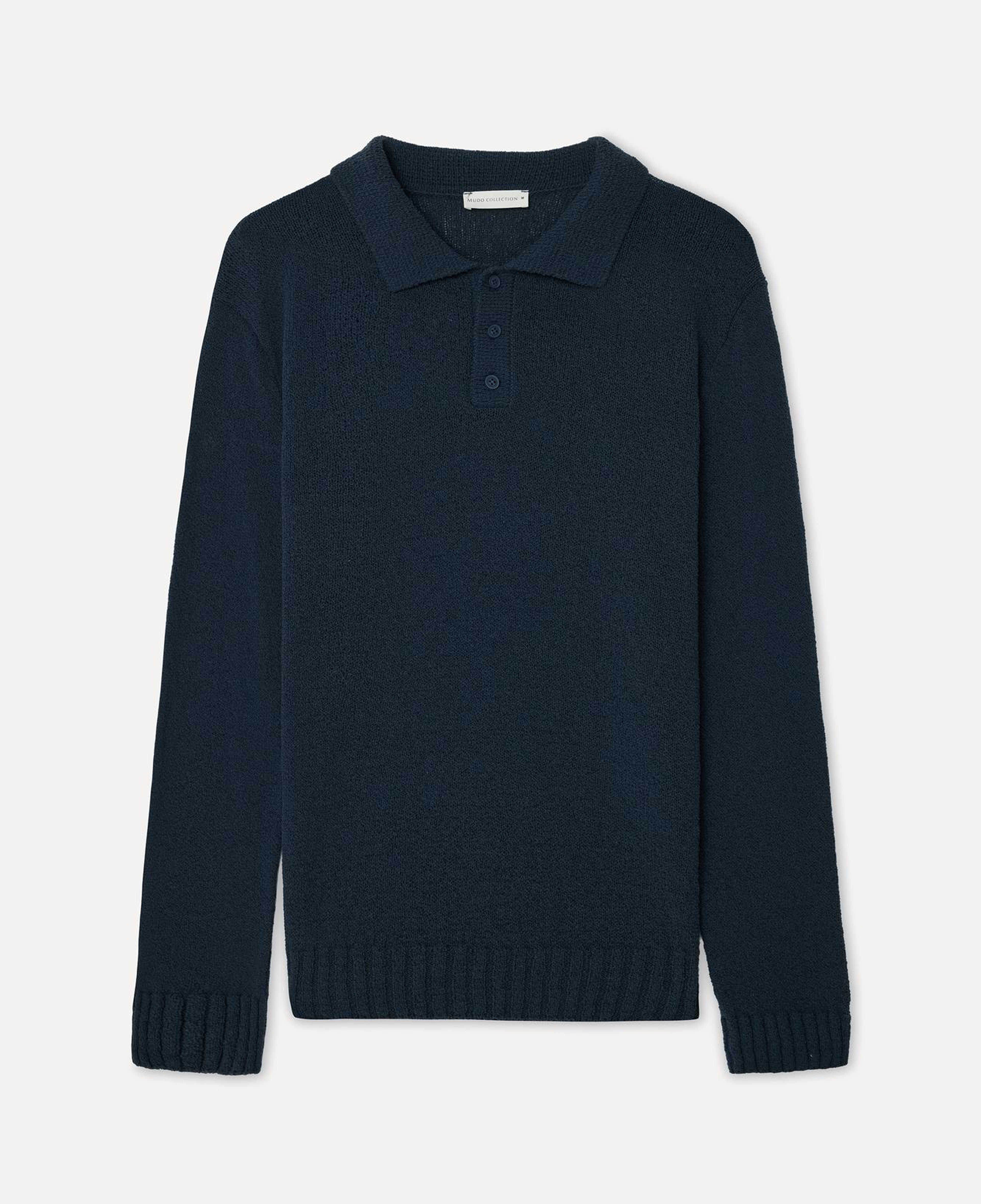 Erkek Lacivert Polo Yaka Triko Kazak