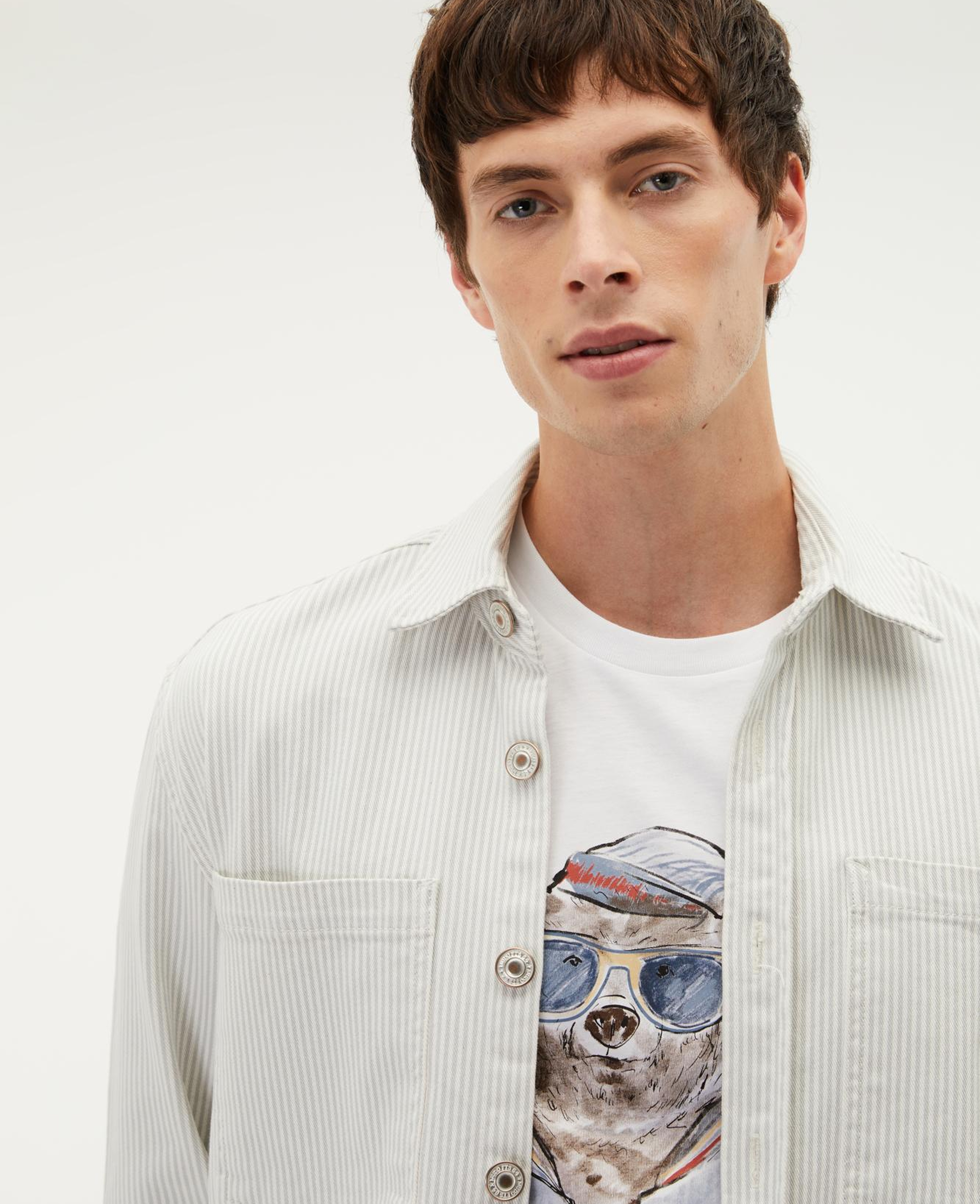 ÇİZGİLİ OVERSIZE CEKET