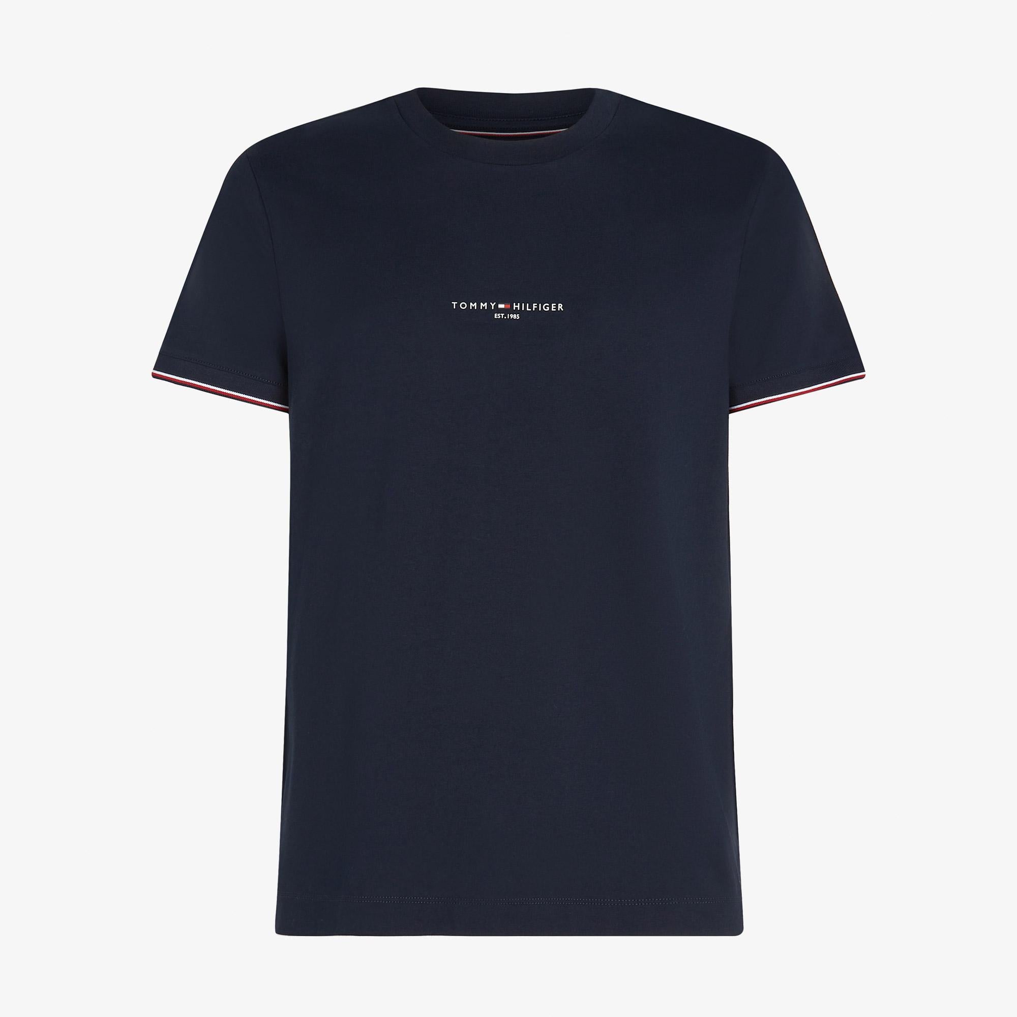 Tommy Hilfiger Logo Tipped Erkek Lacivert T-Shirt