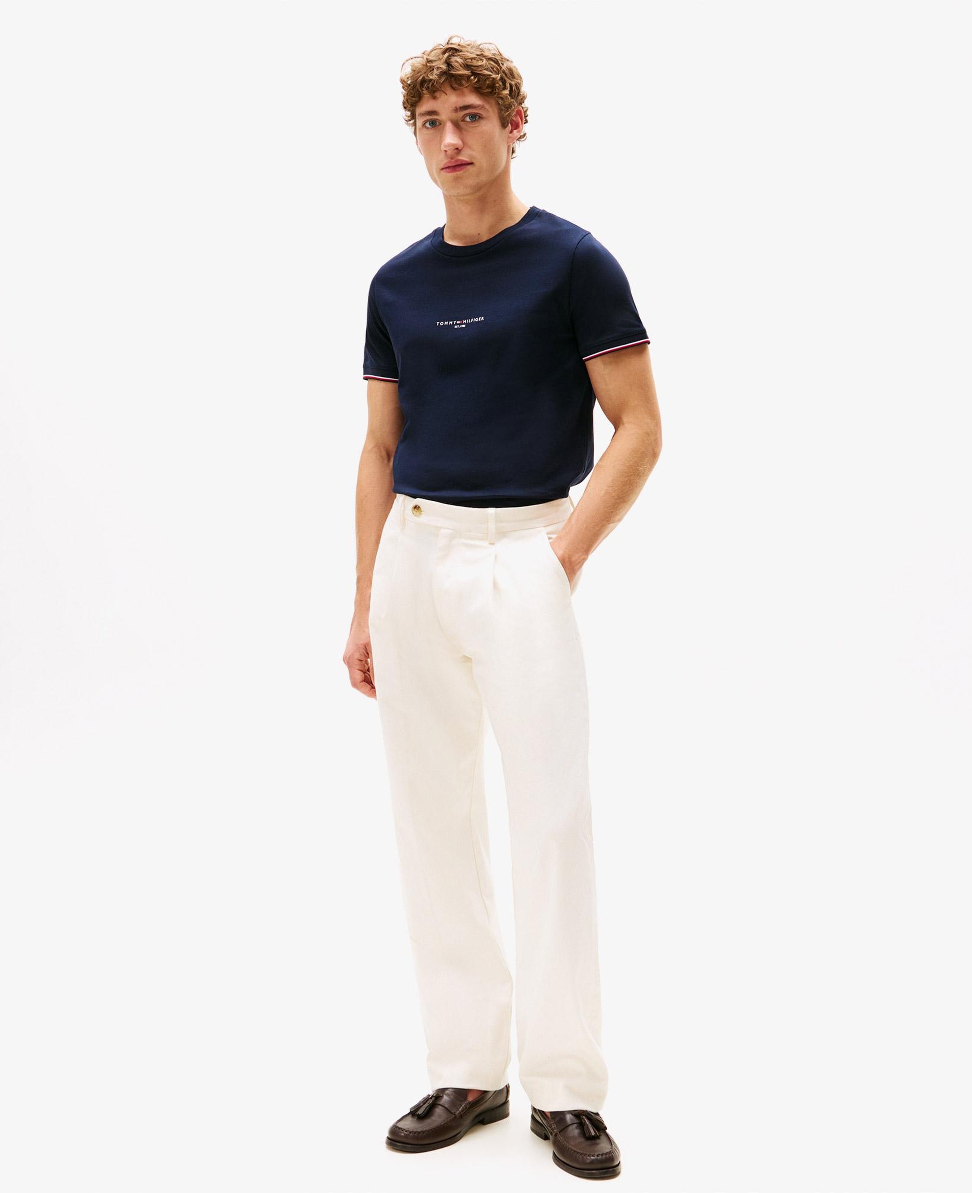 Tommy Hilfiger Logo Tipped Erkek Lacivert T-Shirt