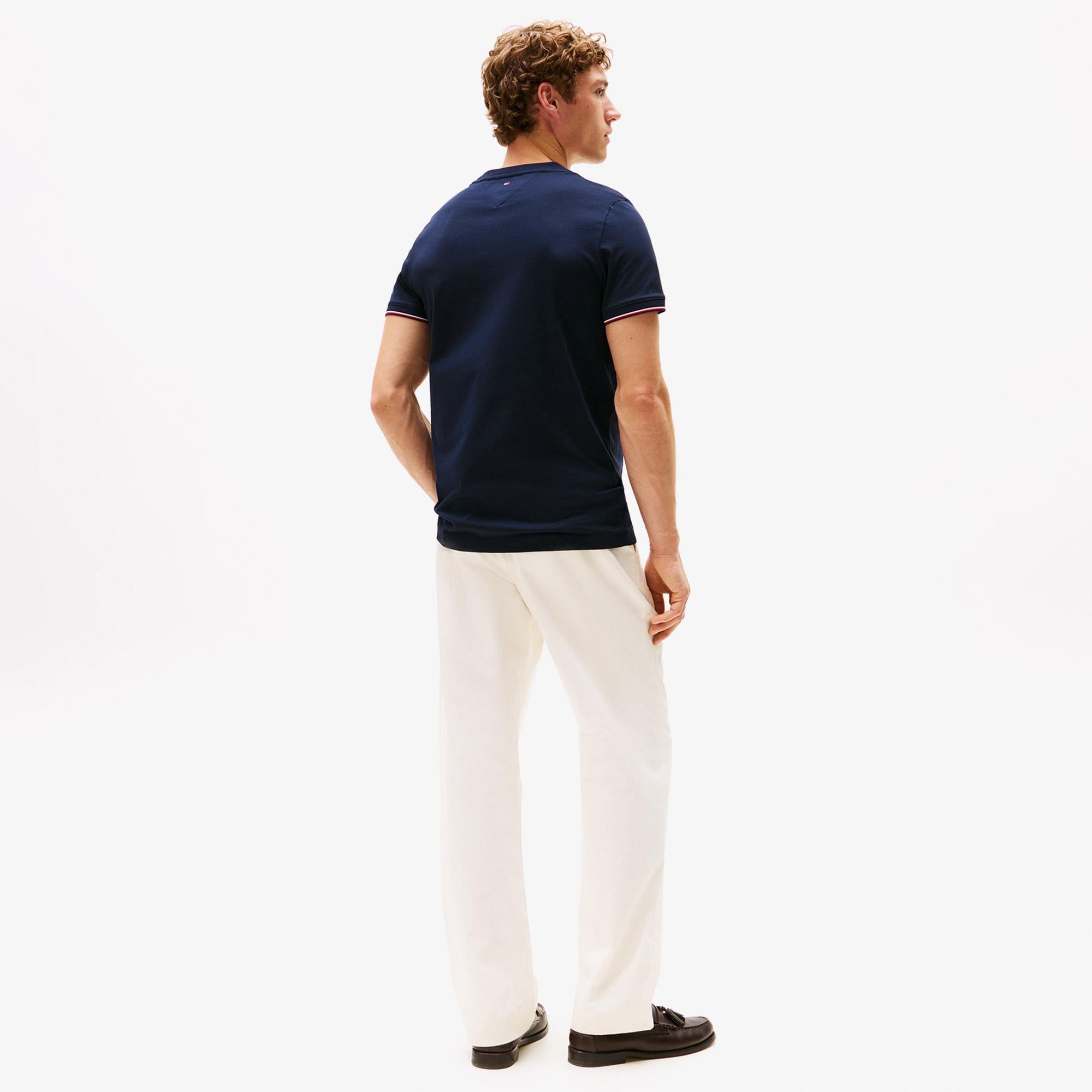 Tommy Hilfiger Logo Tipped Erkek Lacivert T-Shirt