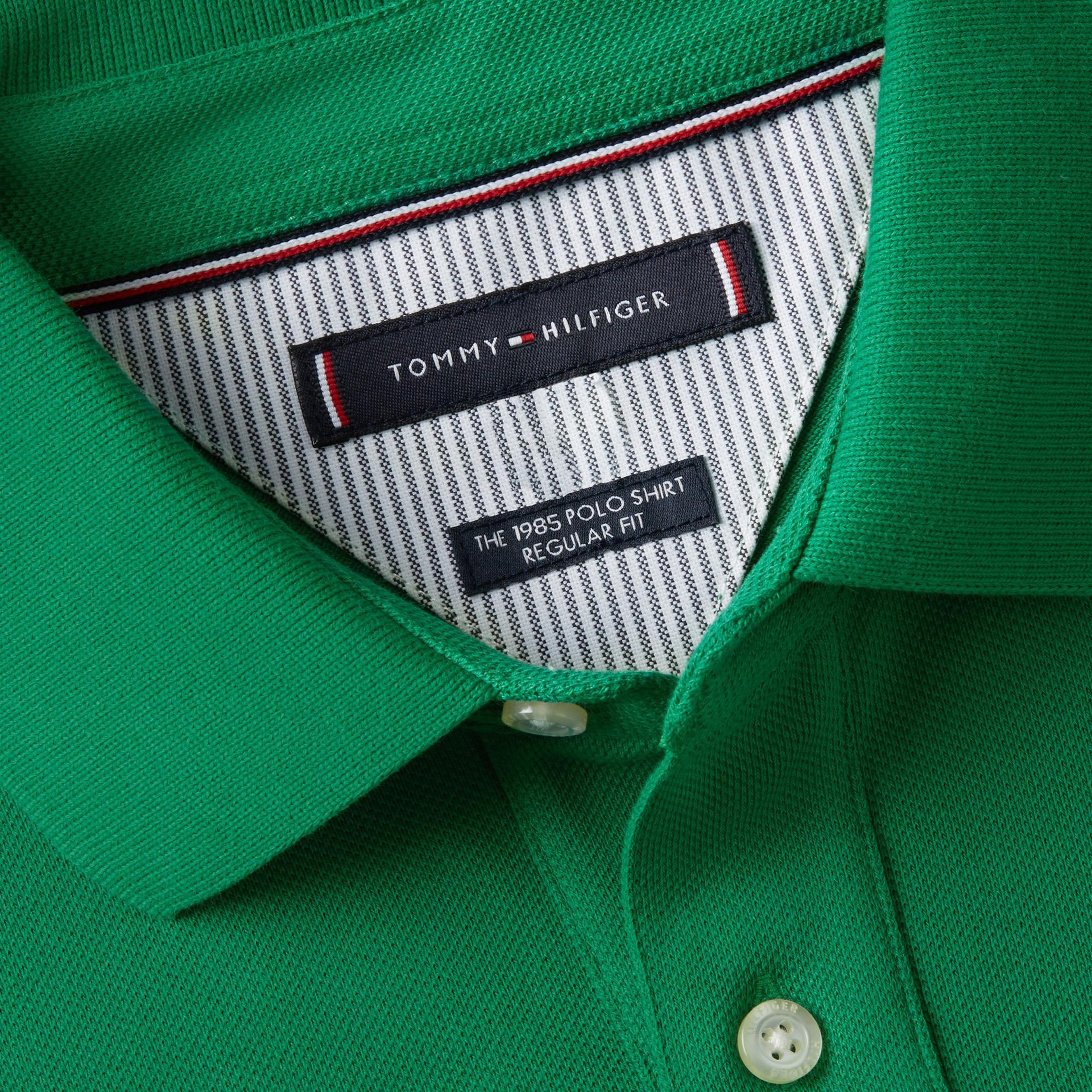 Tommy Hilfiger Nos Erkek Yeşil Polo Yaka T-Shirt