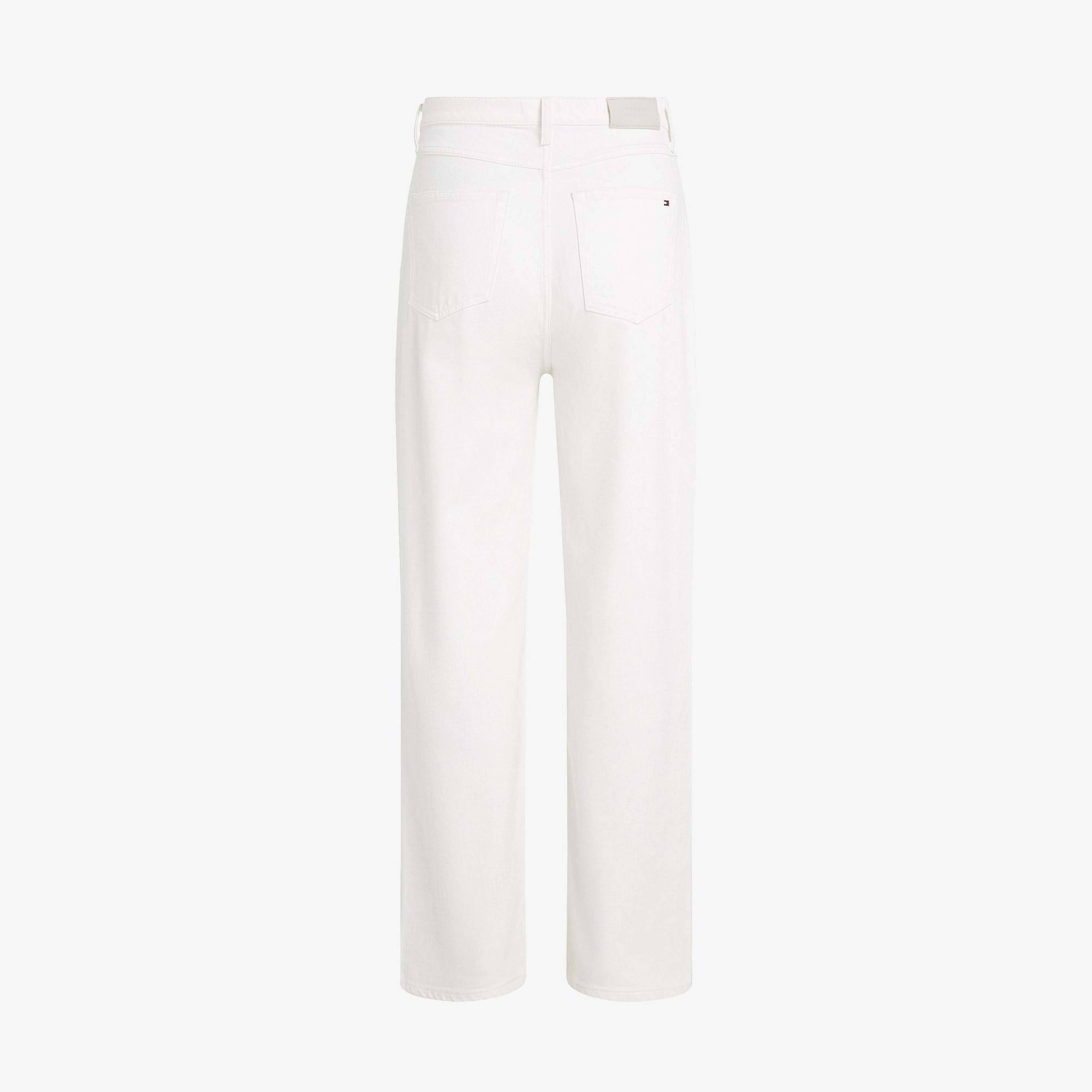 Tommy Hilfiger Kadın Beyaz Jean Pantolon