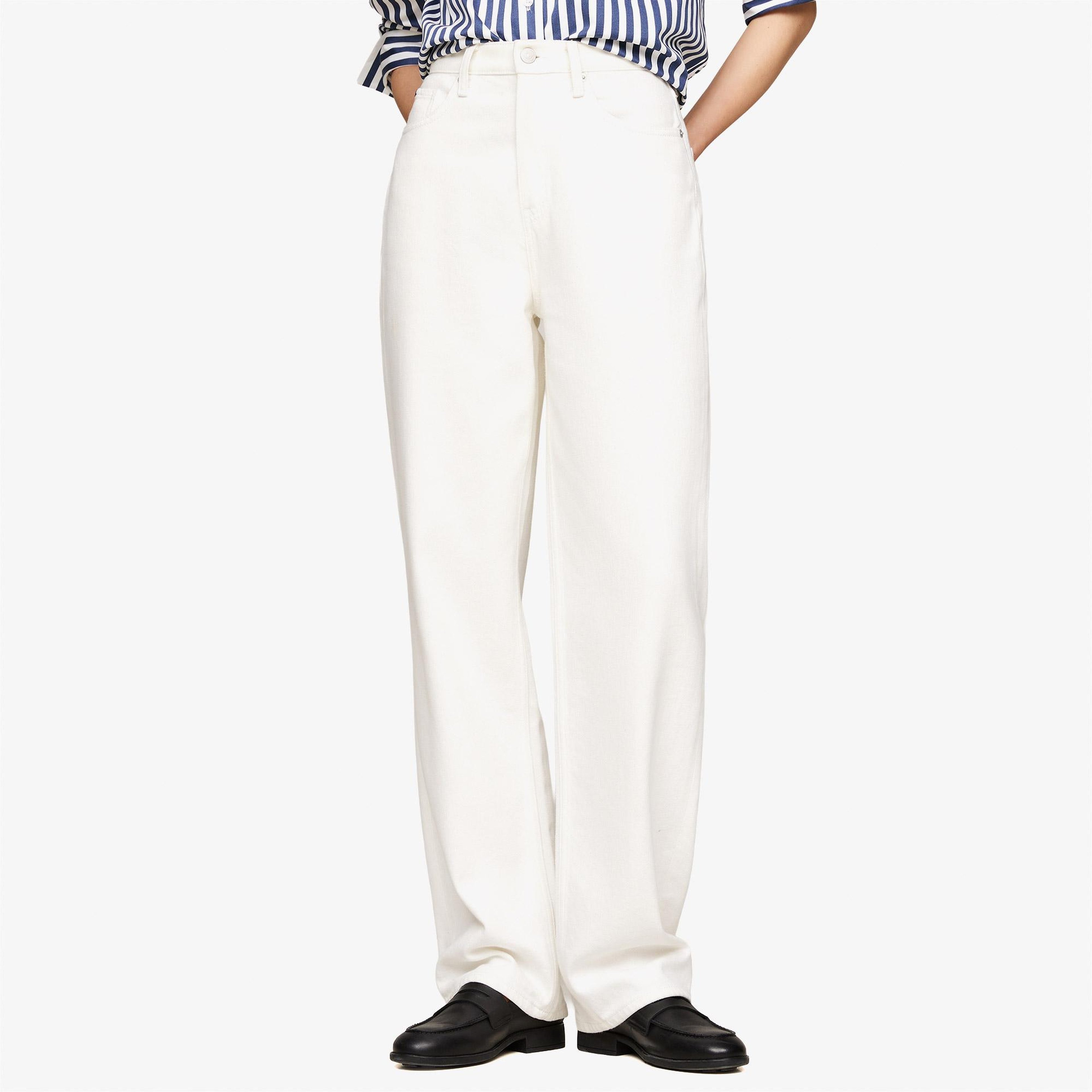 Tommy Hilfiger Kadın Beyaz Jean Pantolon