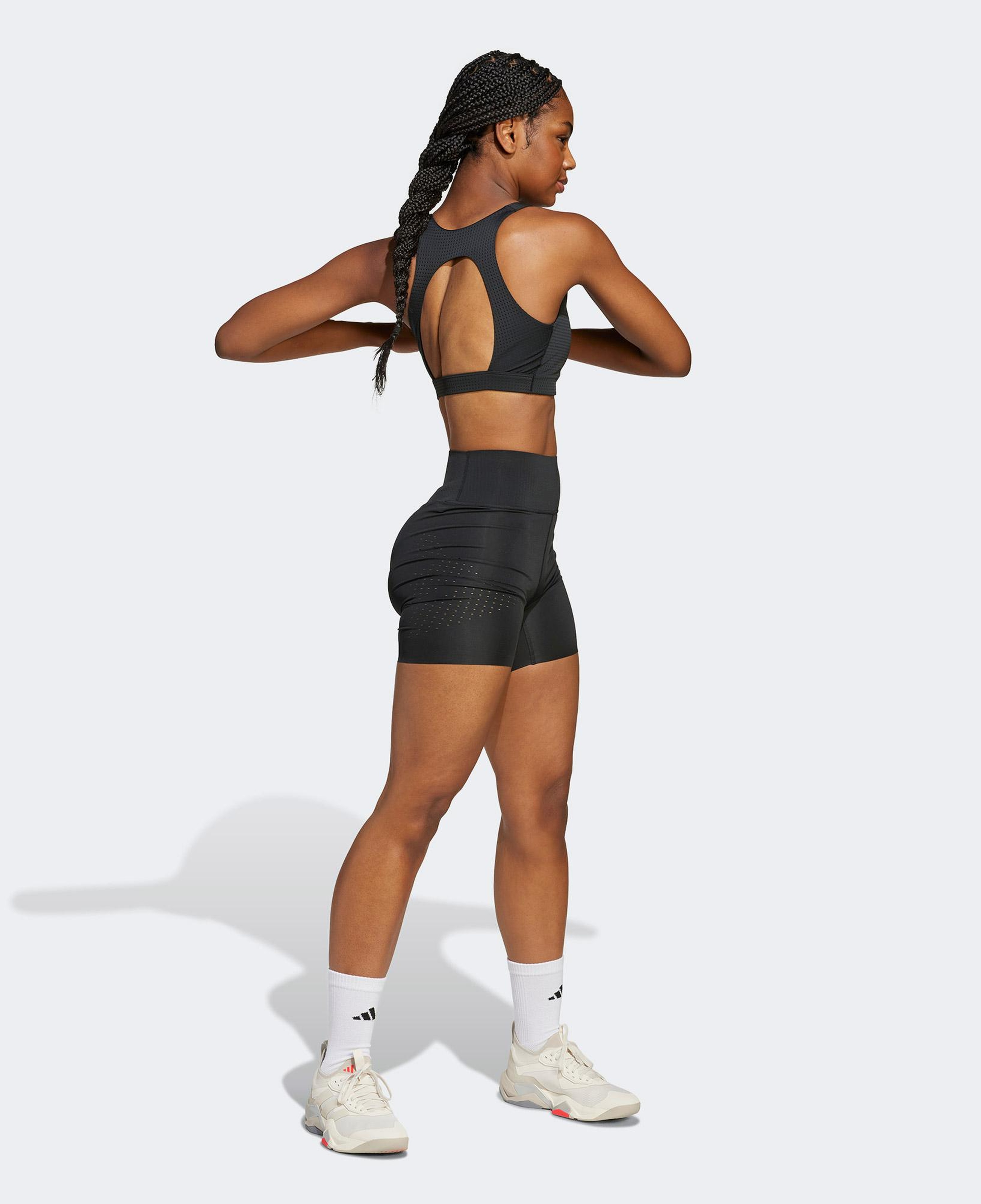 adidas Powerimpact Medium Support Training Kadın Siyah Bra