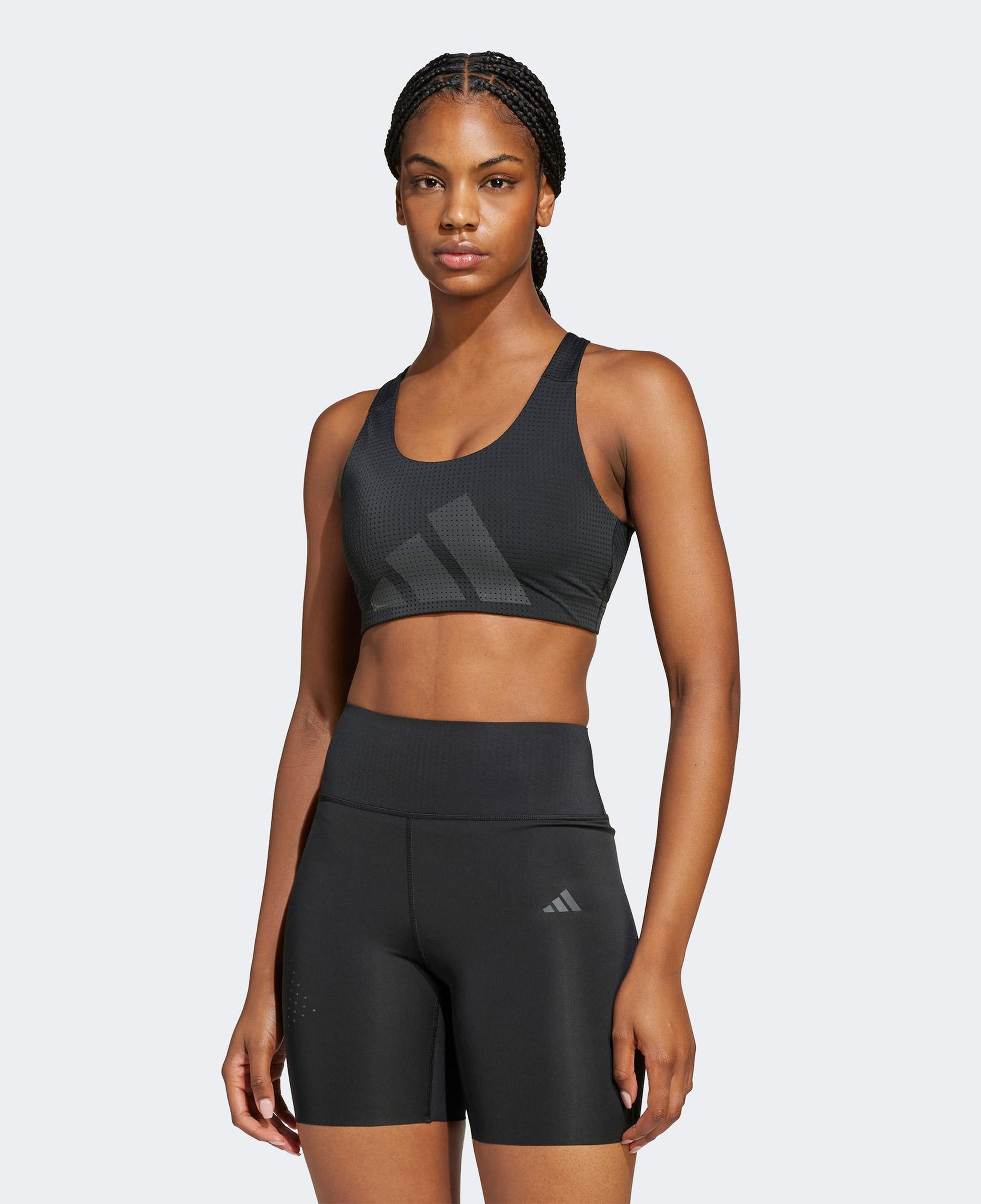 adidas Powerimpact Medium Support Training Kadın Siyah Bra