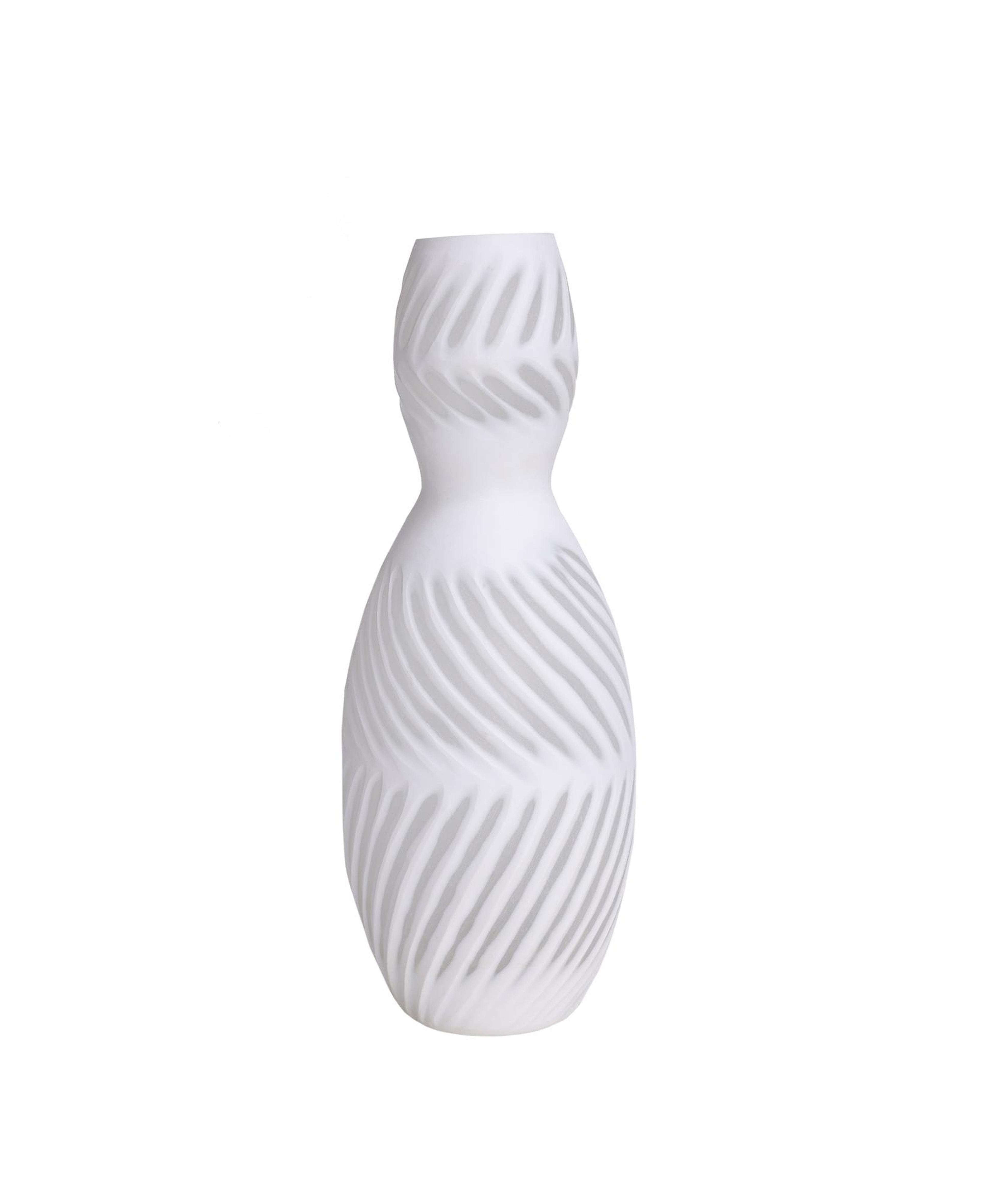 YARGICI Cam Asimetrik Vazo (49x18 cm)