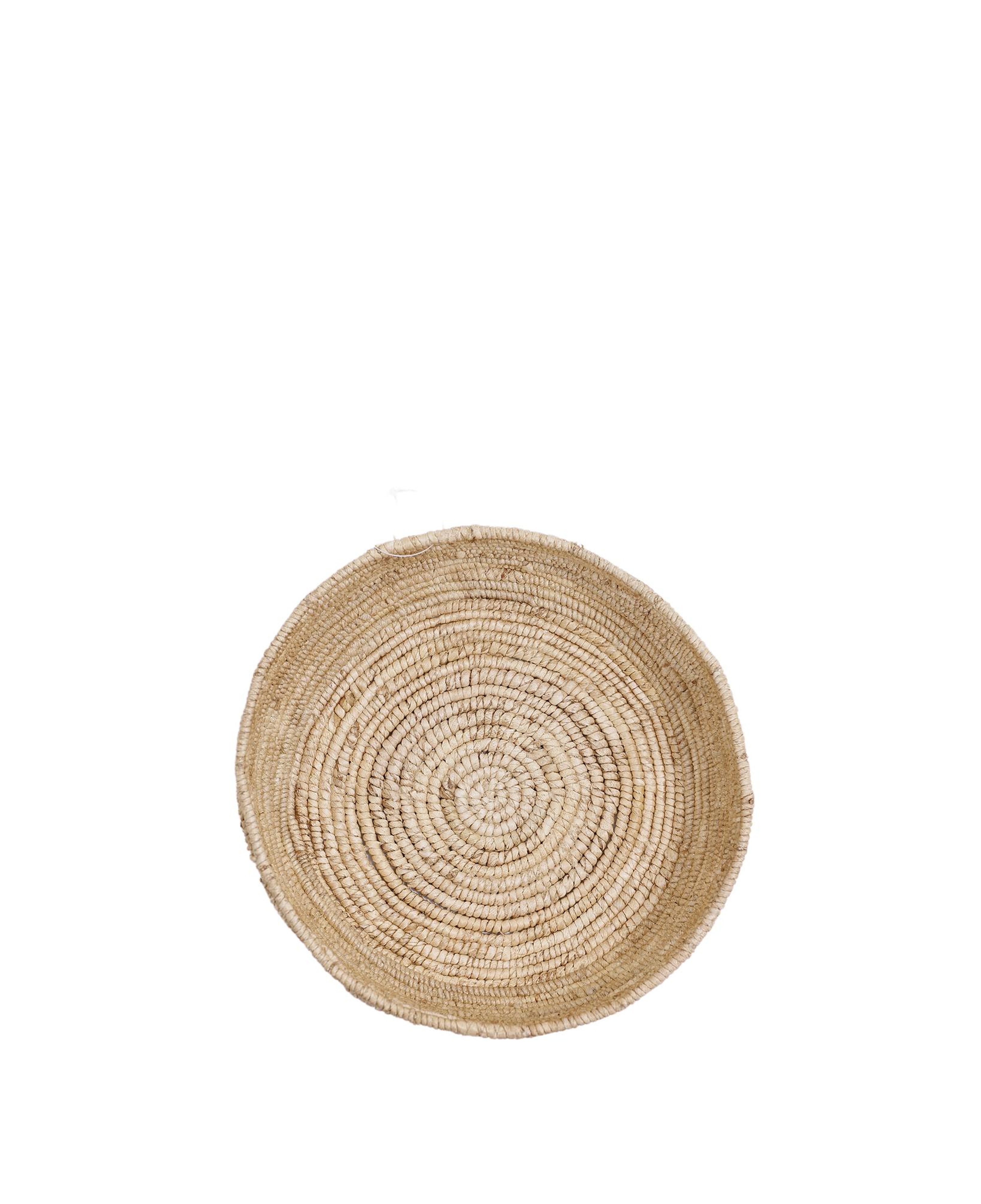 YARGICI Abaka Ağacı Yuvarlak Sepet(26x8 Cm)