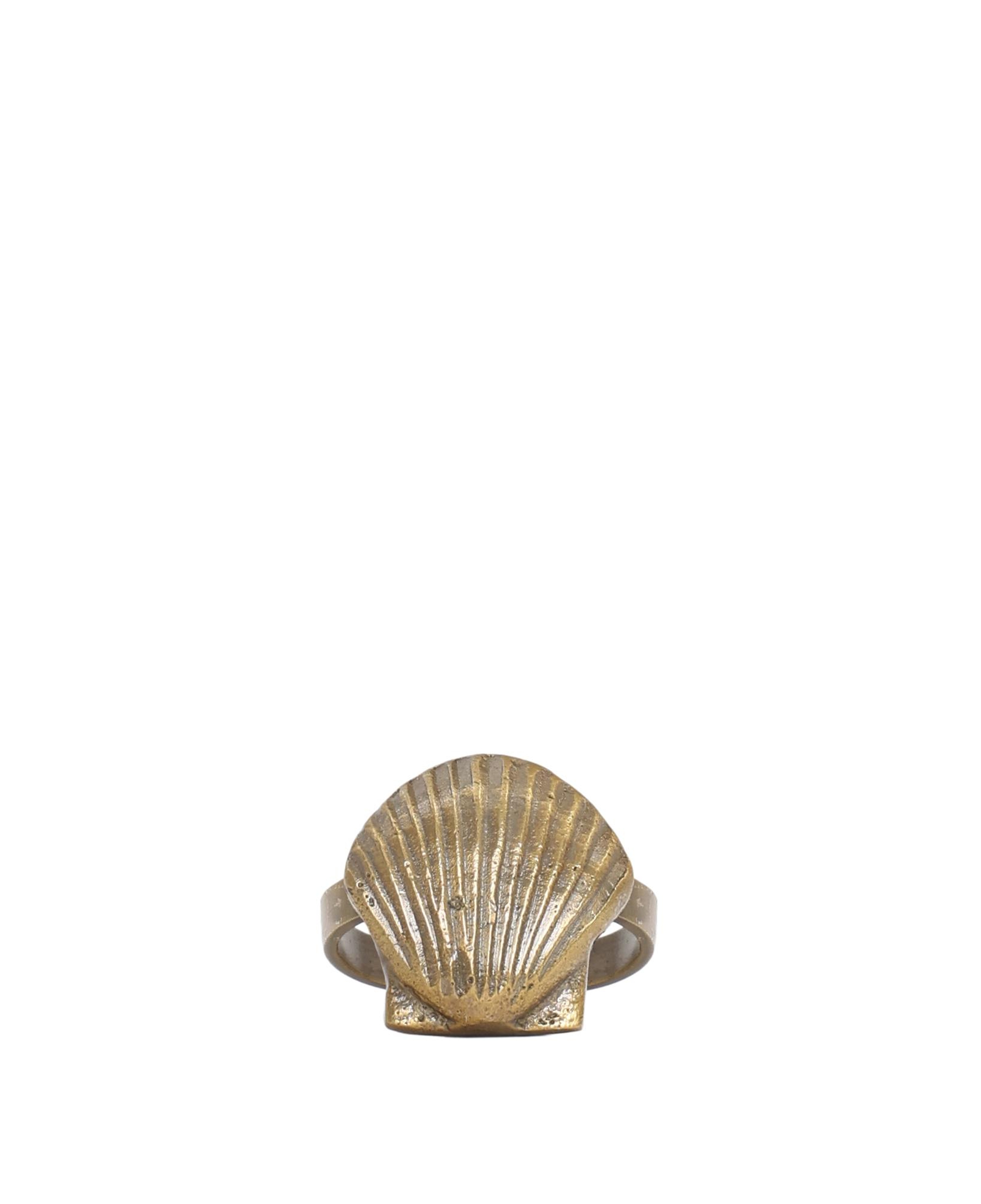 YARGICI Deniz Kabuğu Formunda Metal Peçete Halkası(4x5x4 Cm)