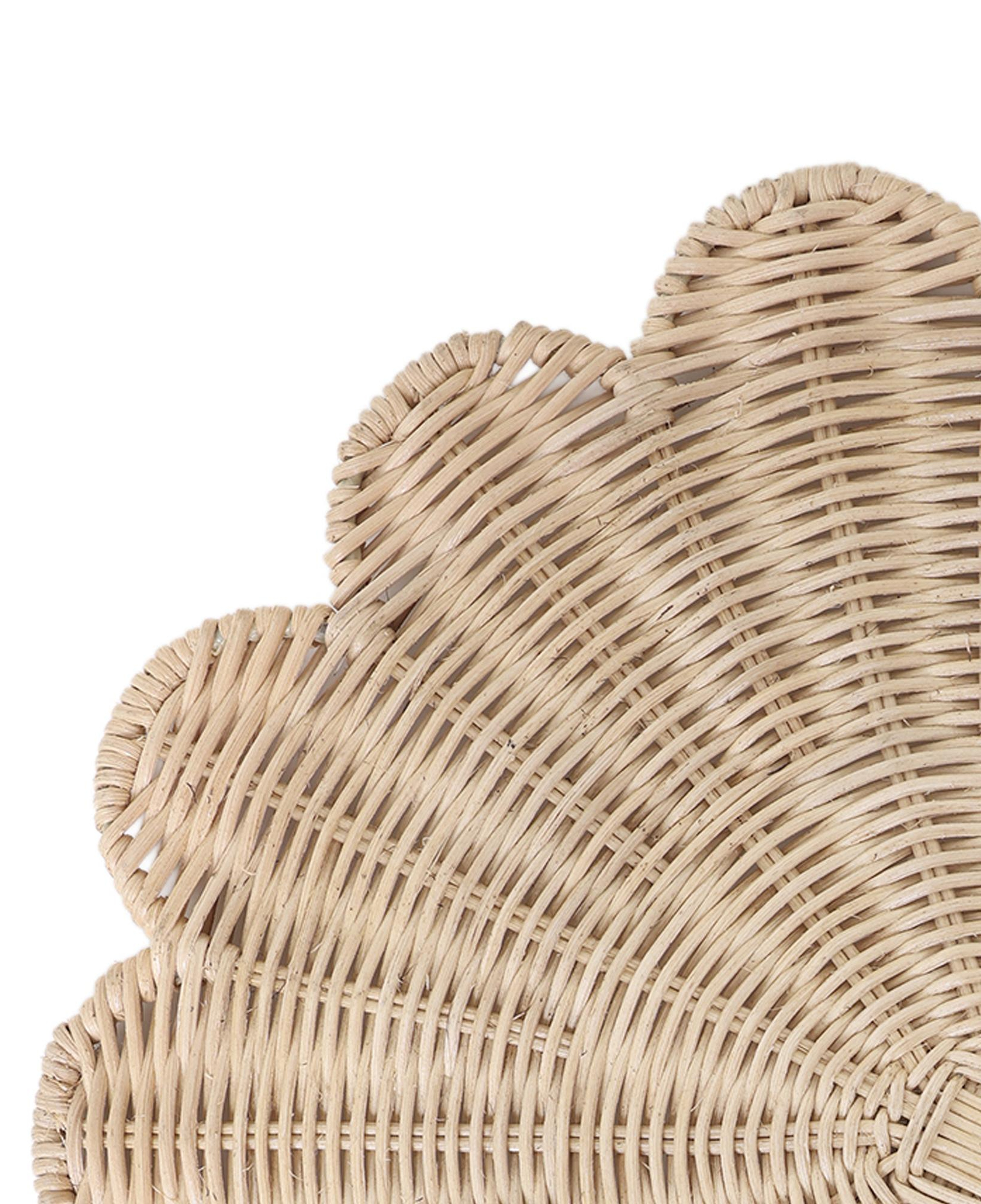 YARGICI Çiçek Formlu Rattan Supla(38 Cm)