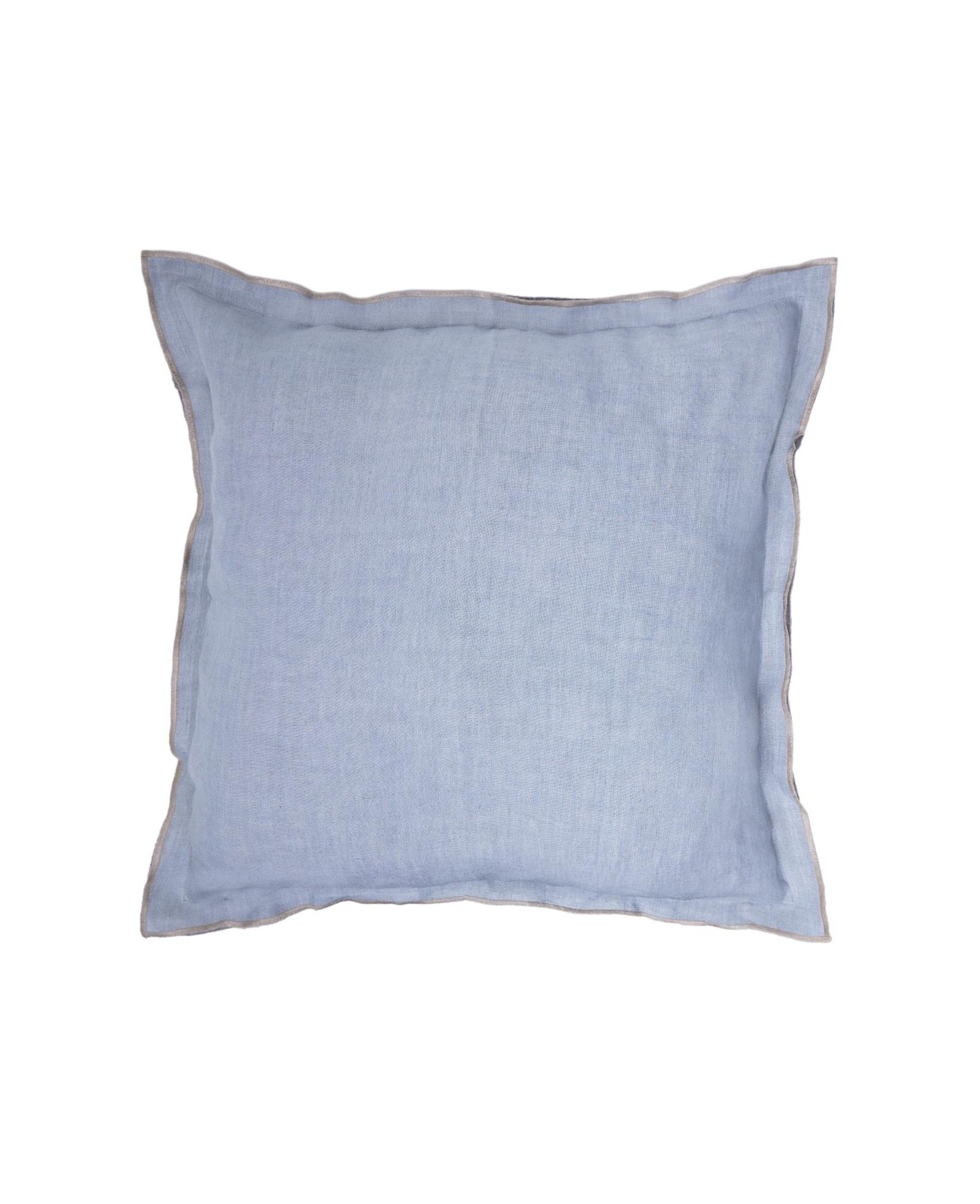 YARGICI Çift Tarafı Renkli Keten Kumaş Kare Yastık(45x45 Cm)