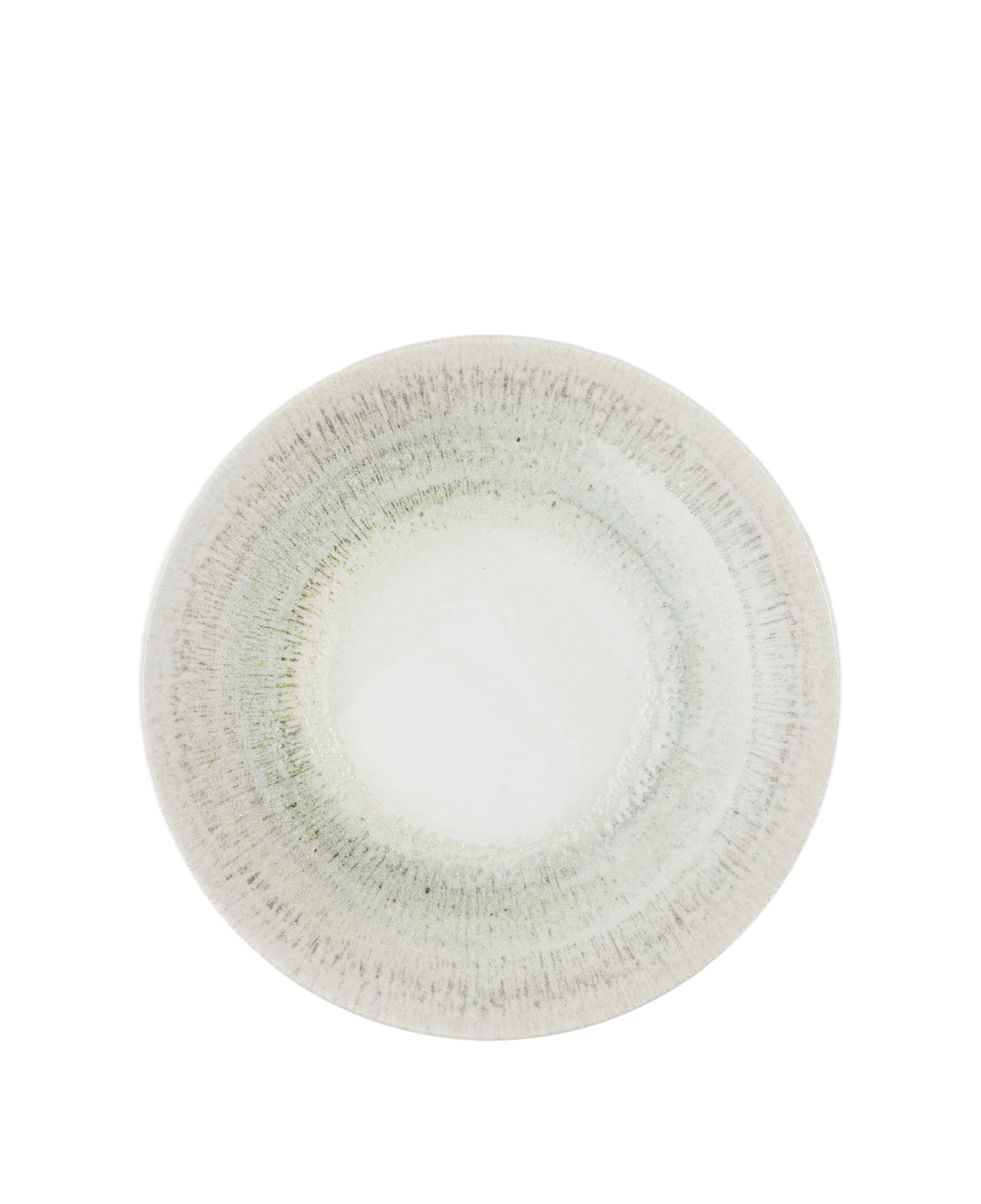 YARGICI Soyut Desenli Porselen Pasta Tabağı(21 Cm)