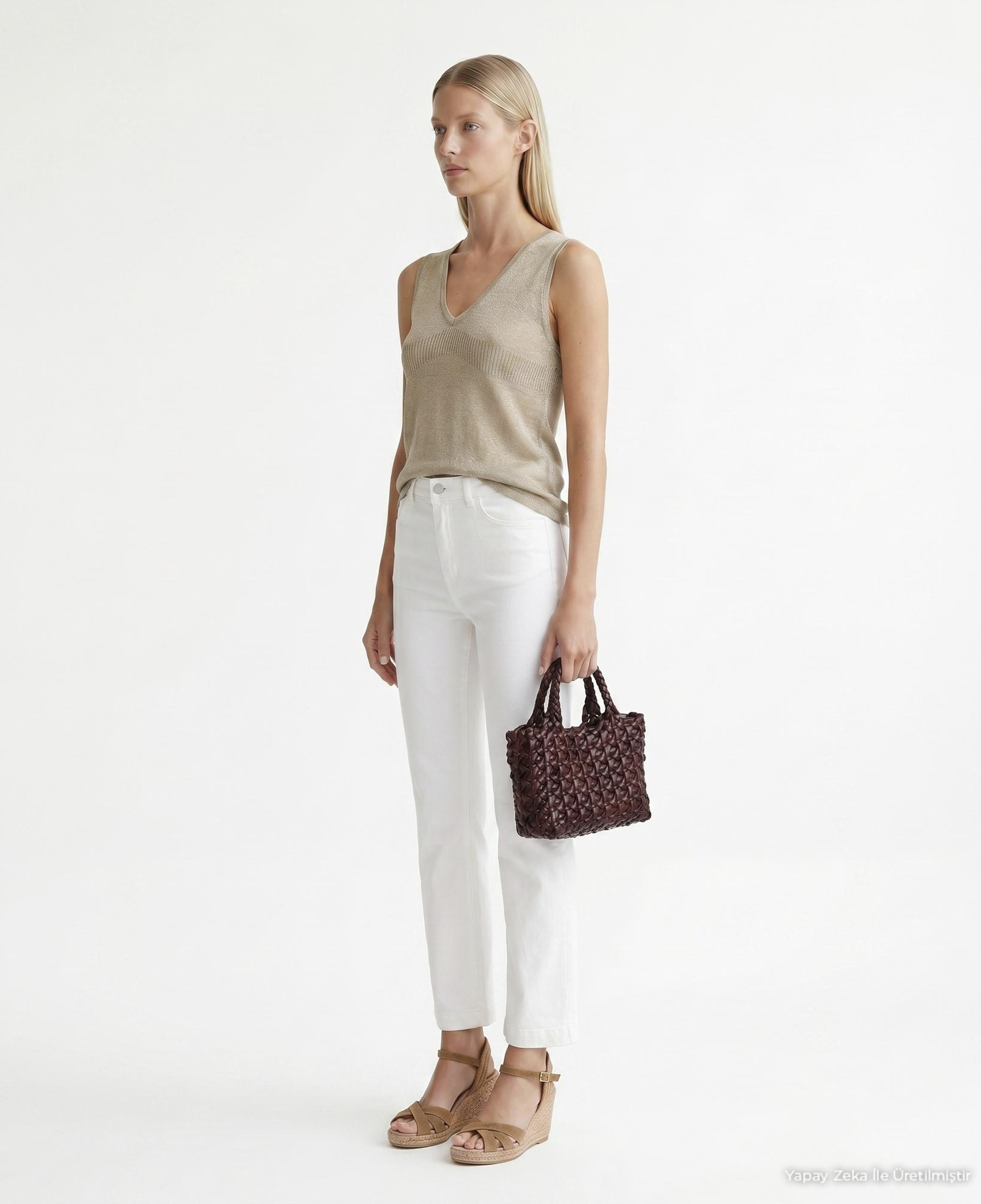 YARGICI Regular V Yaka Kolsuz Kazak