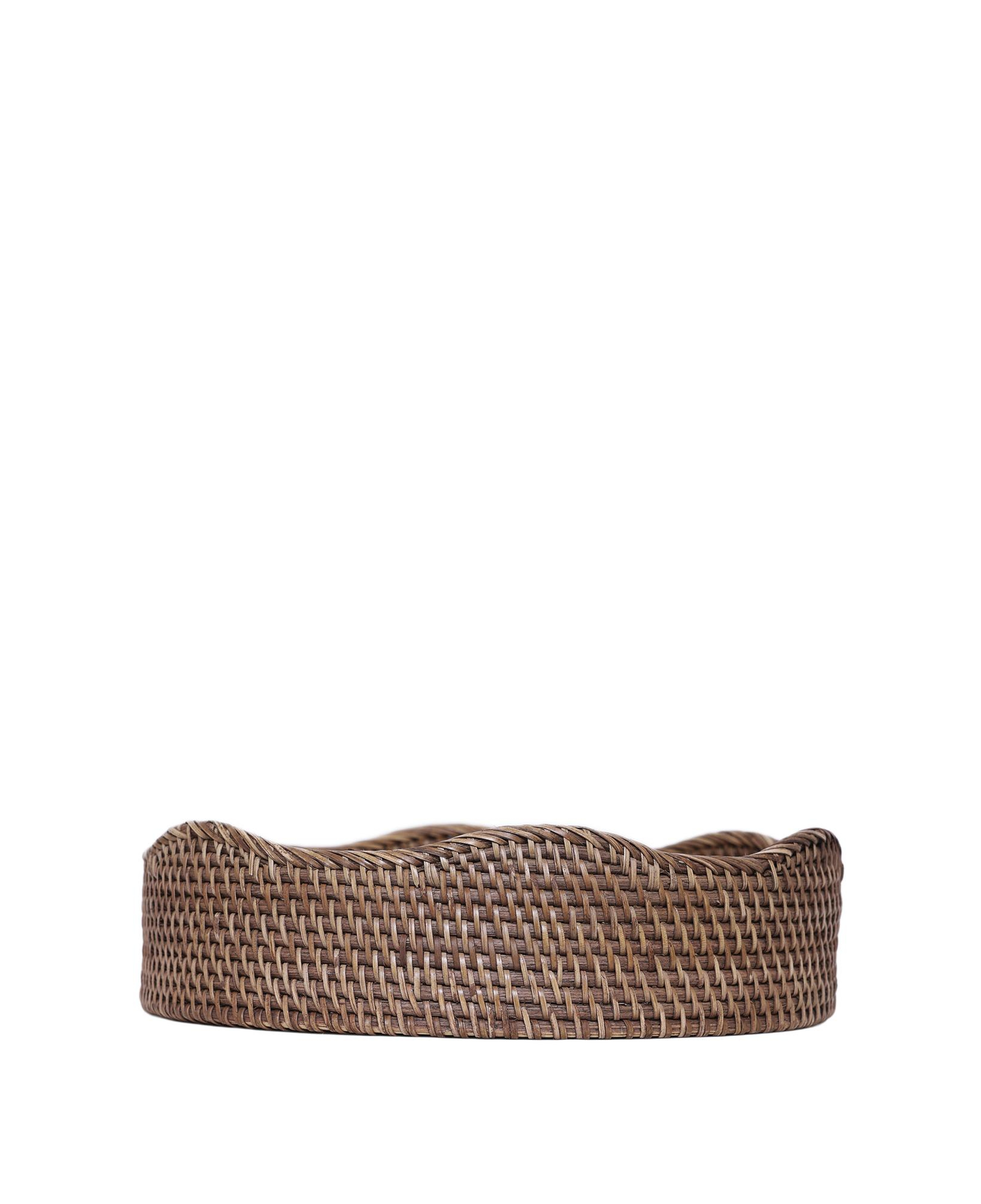YARGICI Rattan Yuvarlak Tepsi(30x8 Cm)