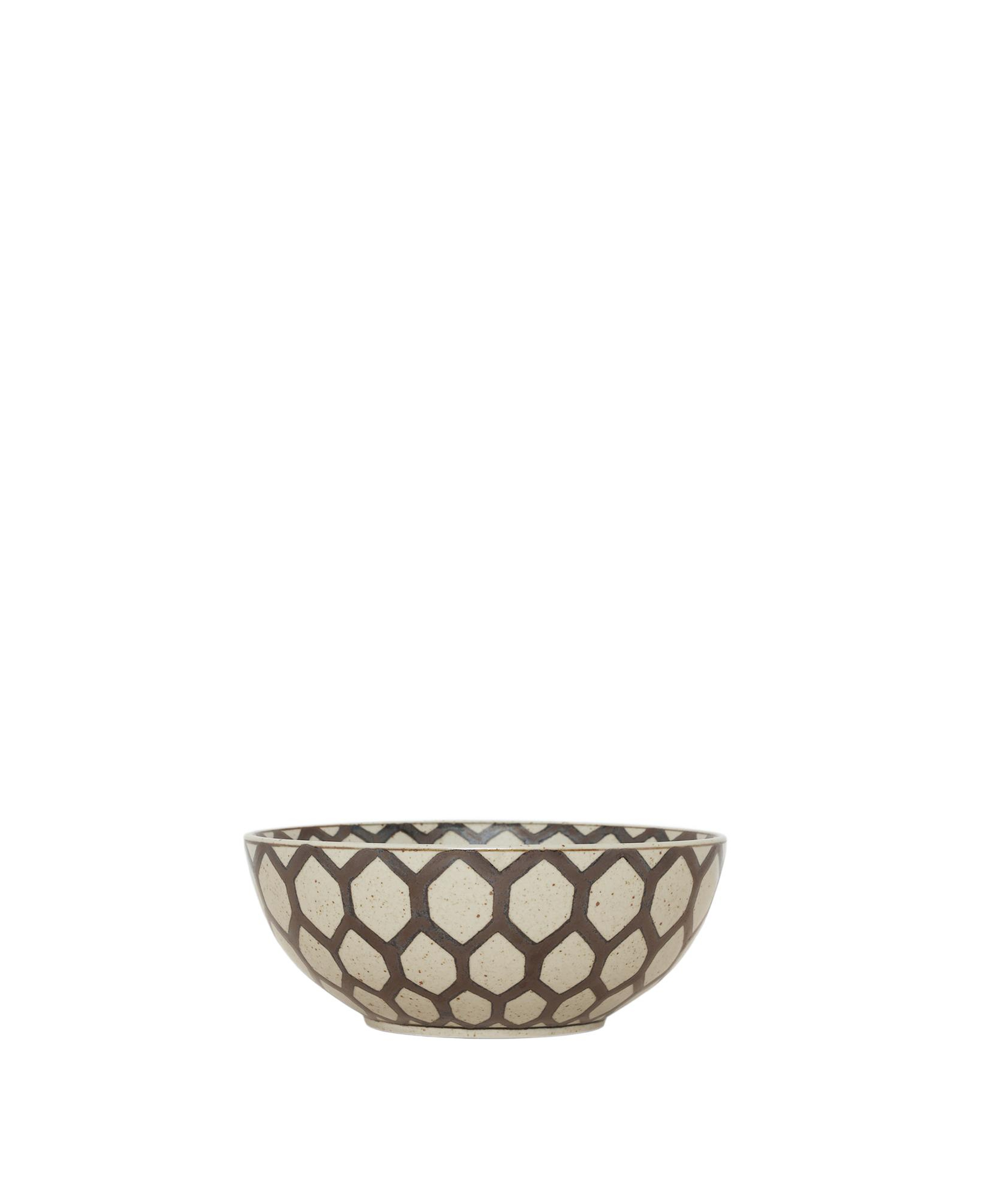 YARGICI Geometrik Desenli Seramik Kase(26x11 Cm)