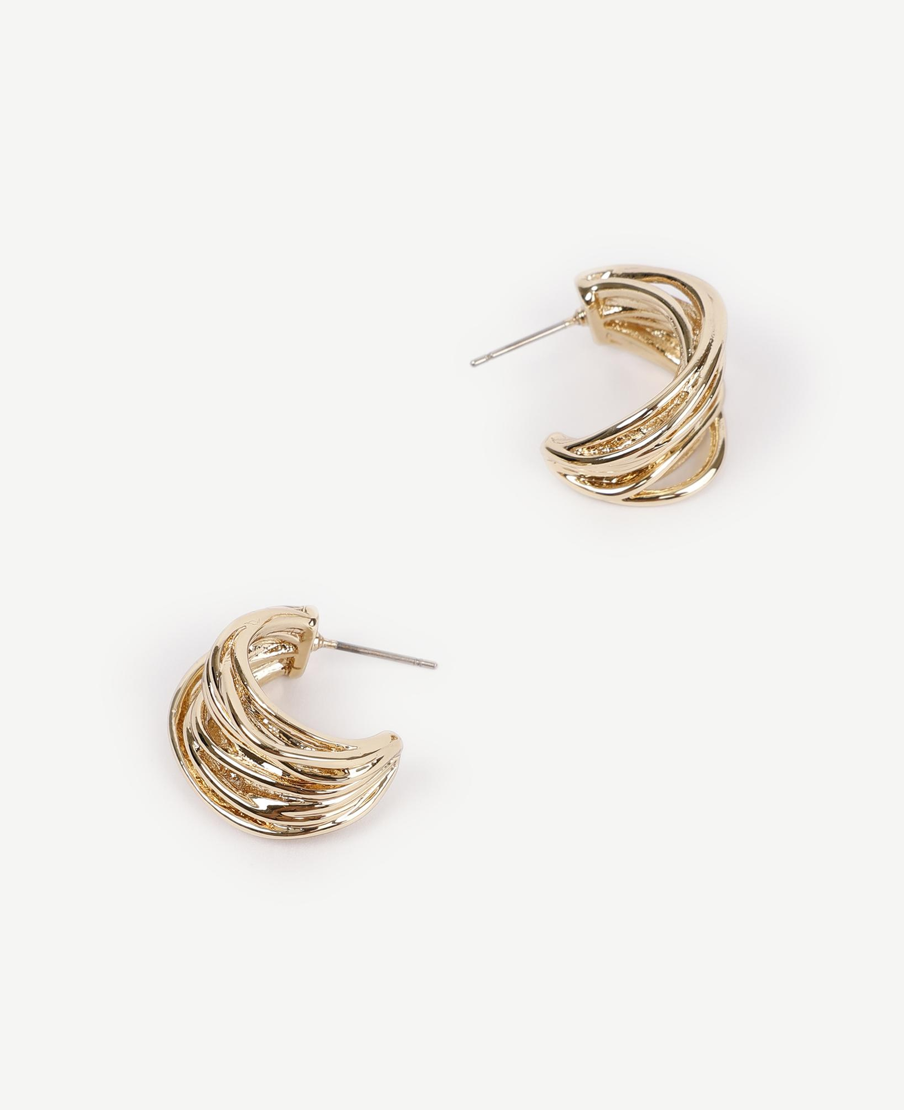 YARGICI Dokulu Gold Küpe
