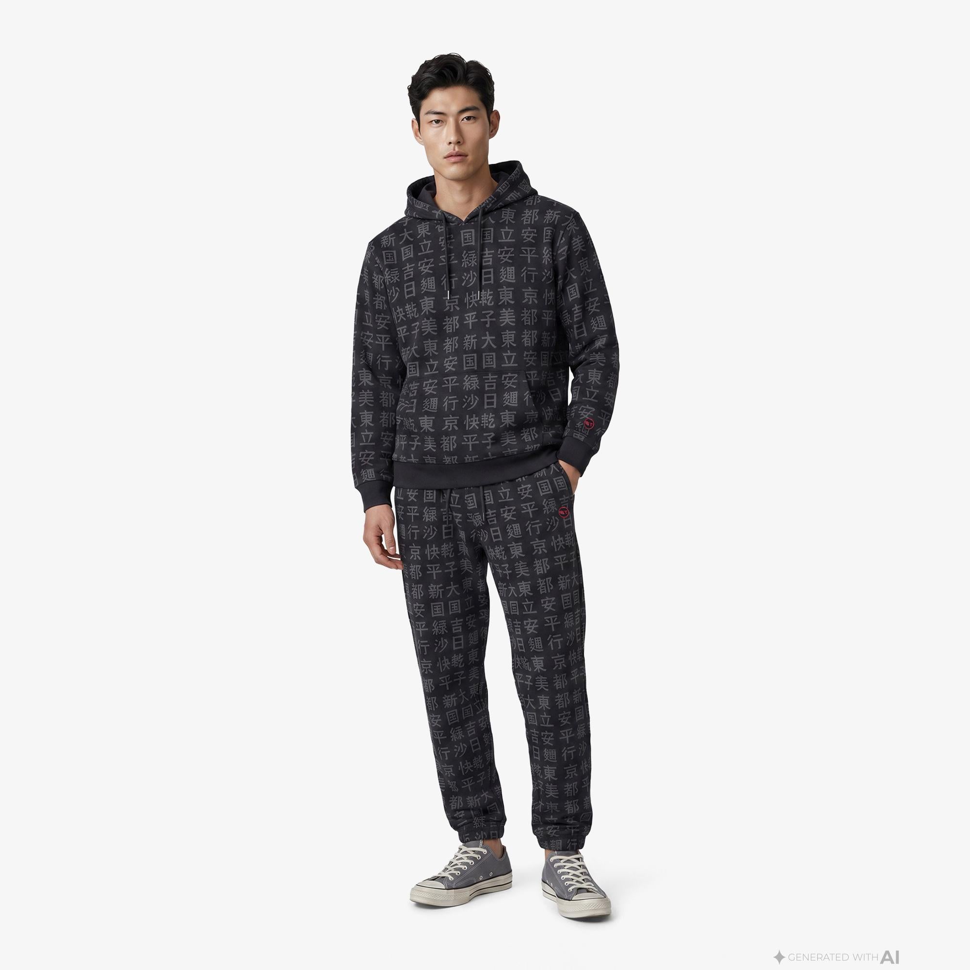 UNITED4 Regular Fit Erkek Siyah Eşofman Altı