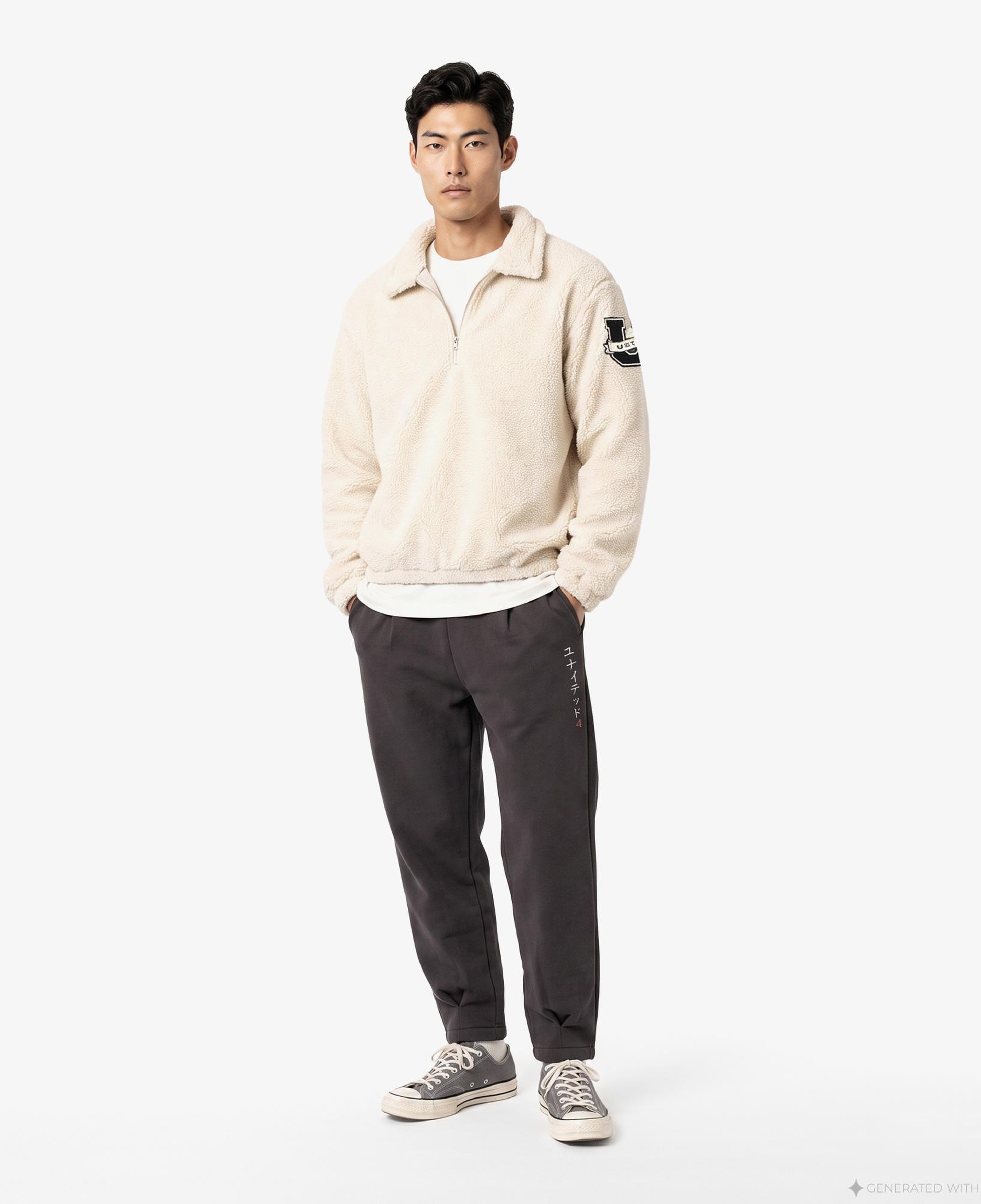 UNITED4 Regular Fit Erkek Krem Sweatshirt