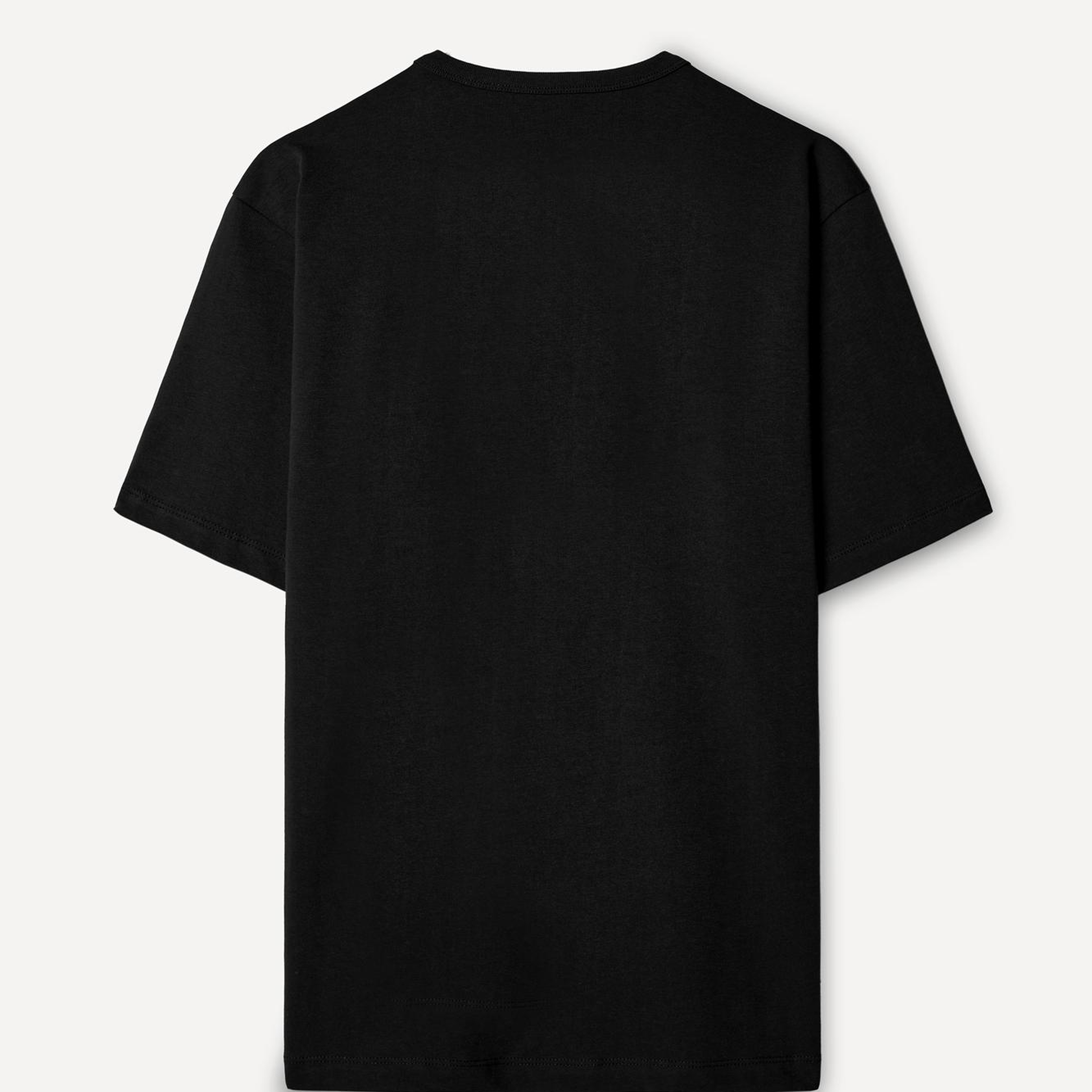 Erkek Siyah Comfort Fit Bisiklet Yaka T-Shirt