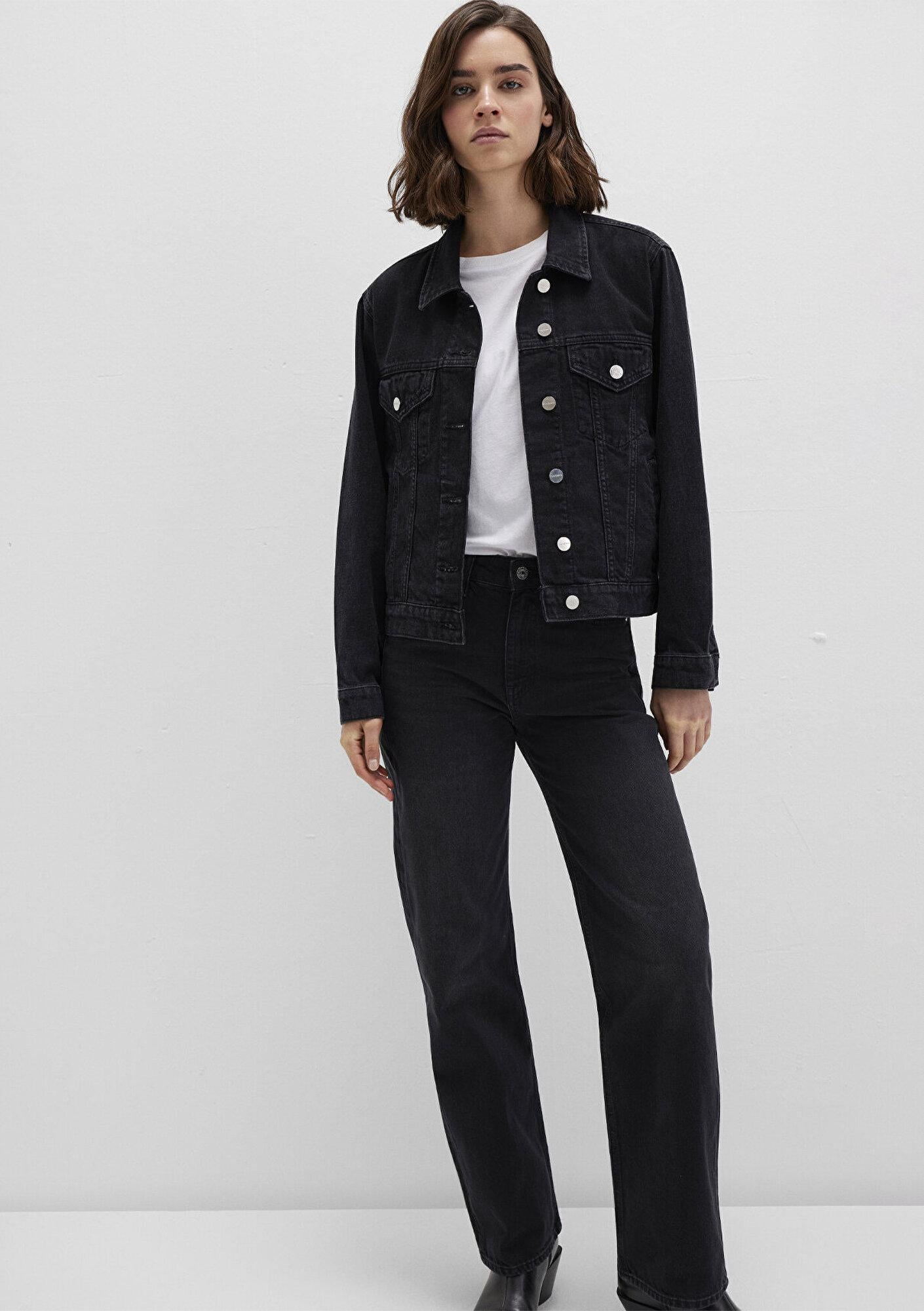 Mavi Rubbie Iconic Koyu Gri Jean Ceket 1110505-89163