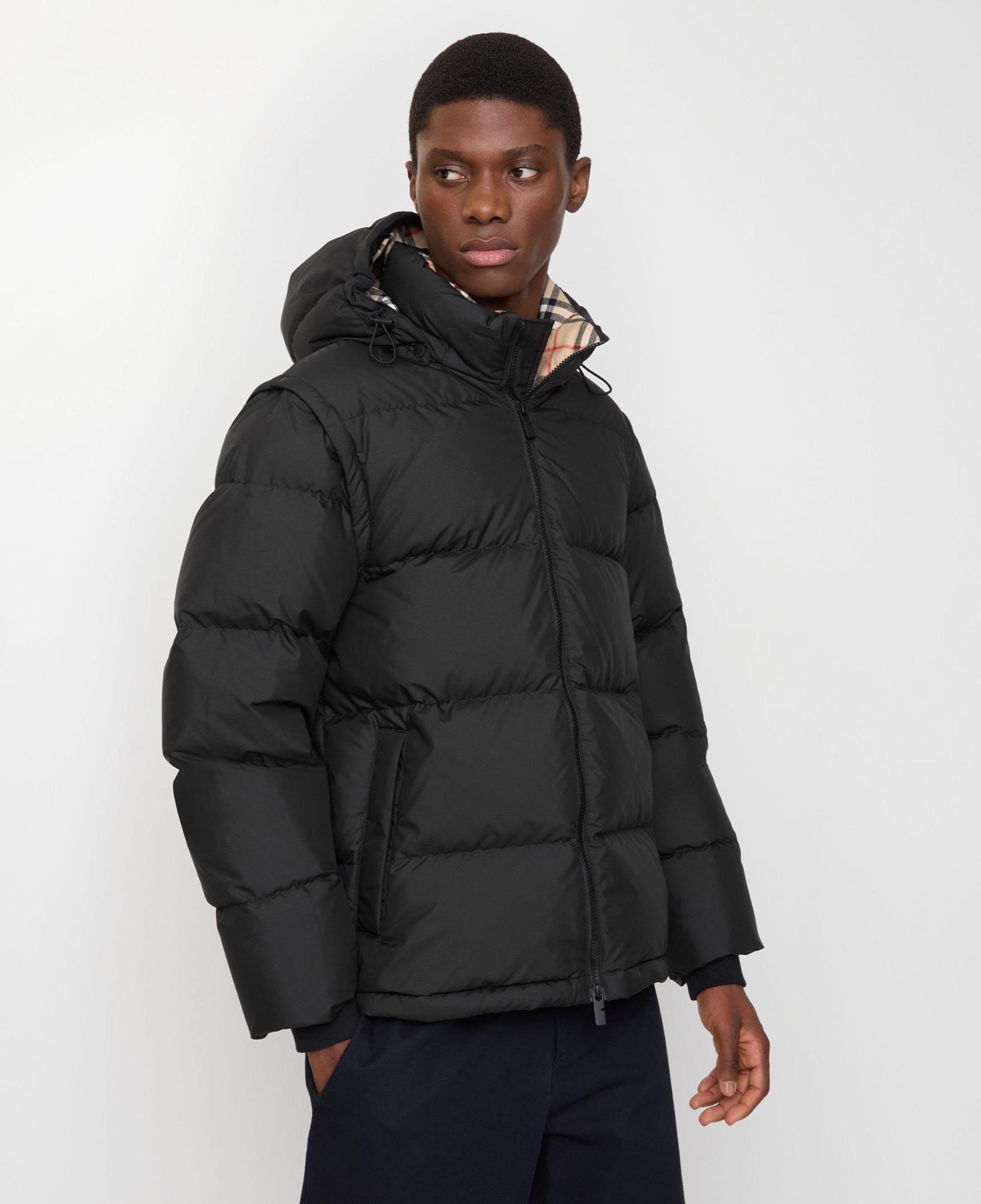 Burberry Detachable Puffer Erkek Siyah Mont