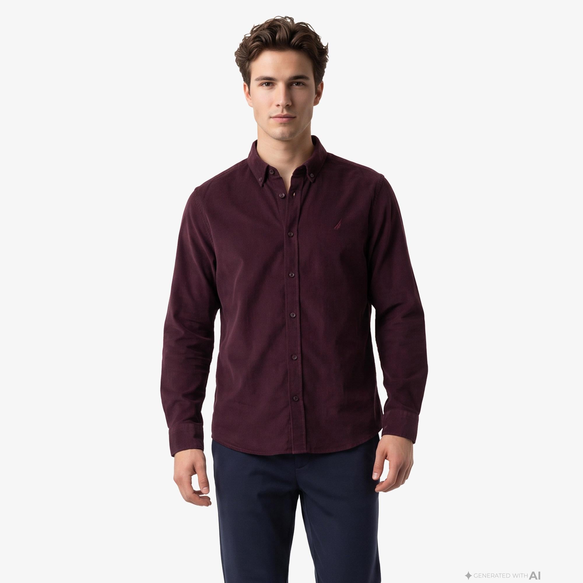 Nautica Erkek Kırmızı Regular Fit Gömlek