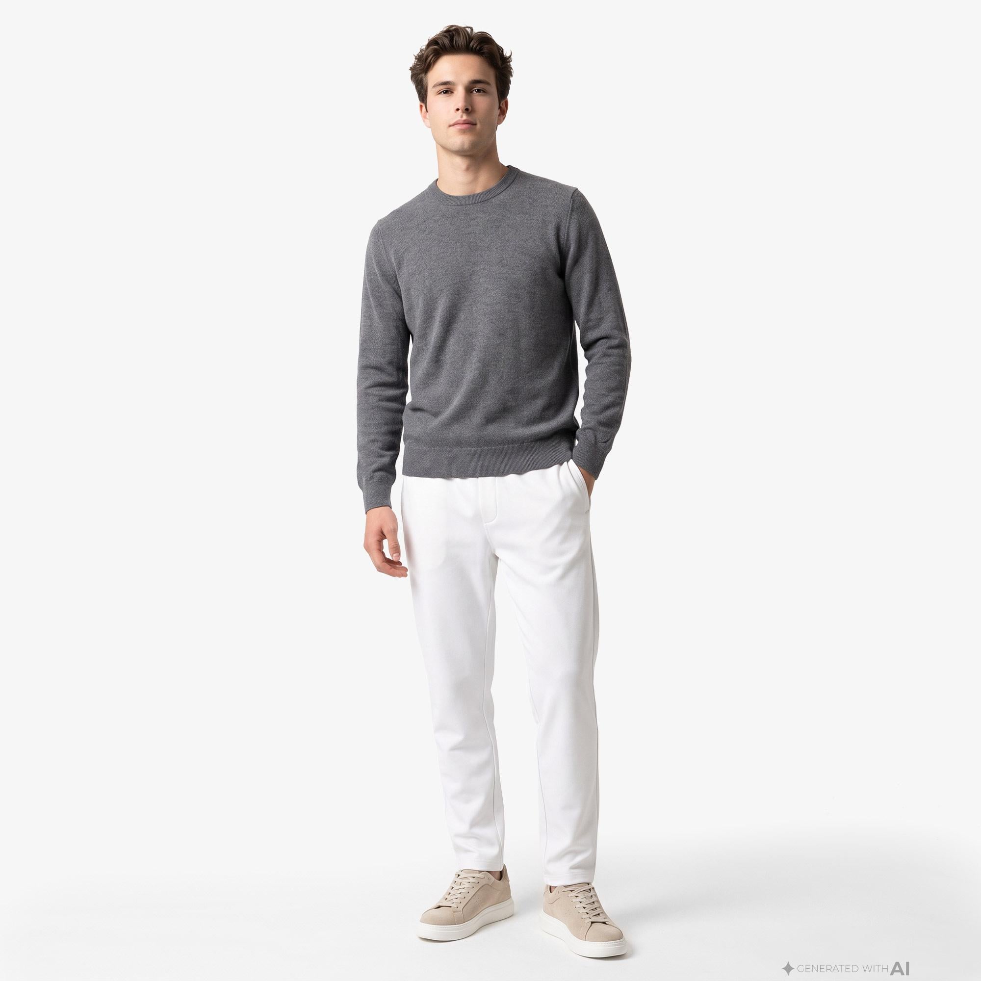 Nautica Erkek Gri Slim Fit Pantolon