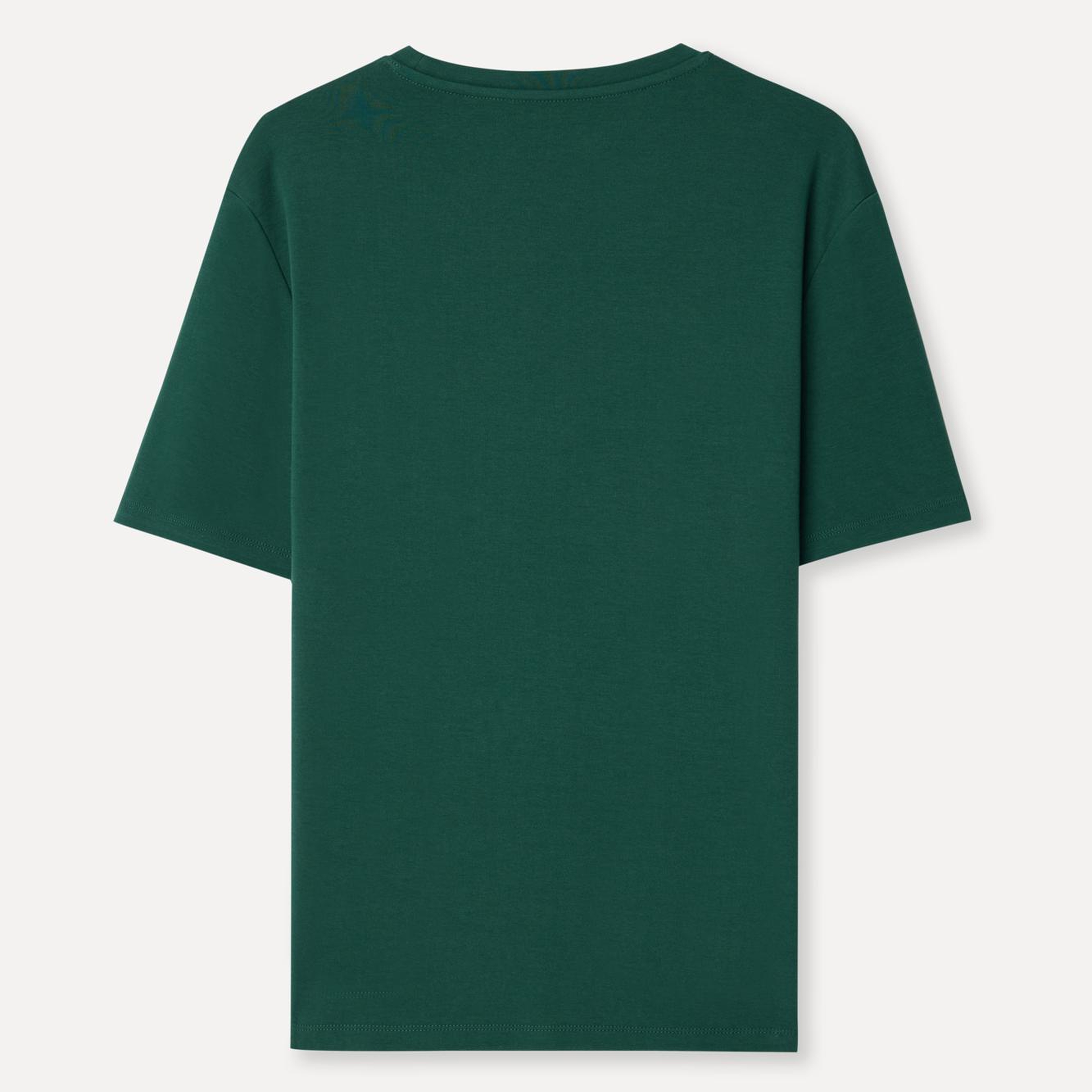 Erkek Yeşil Bisiklet Yaka T-Shirt