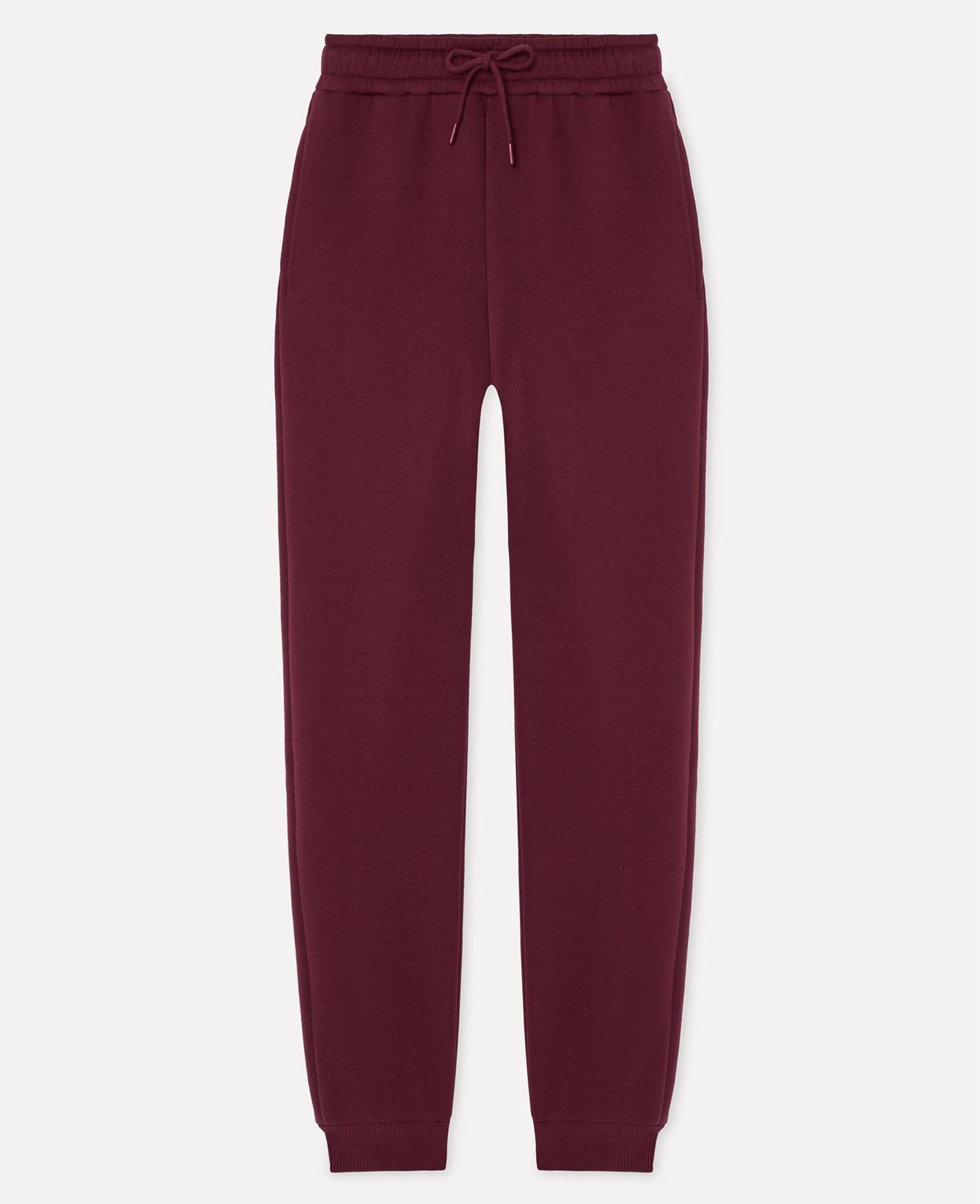 Kadın Bordo Beli Lastijki Jogger Eşofman Altı