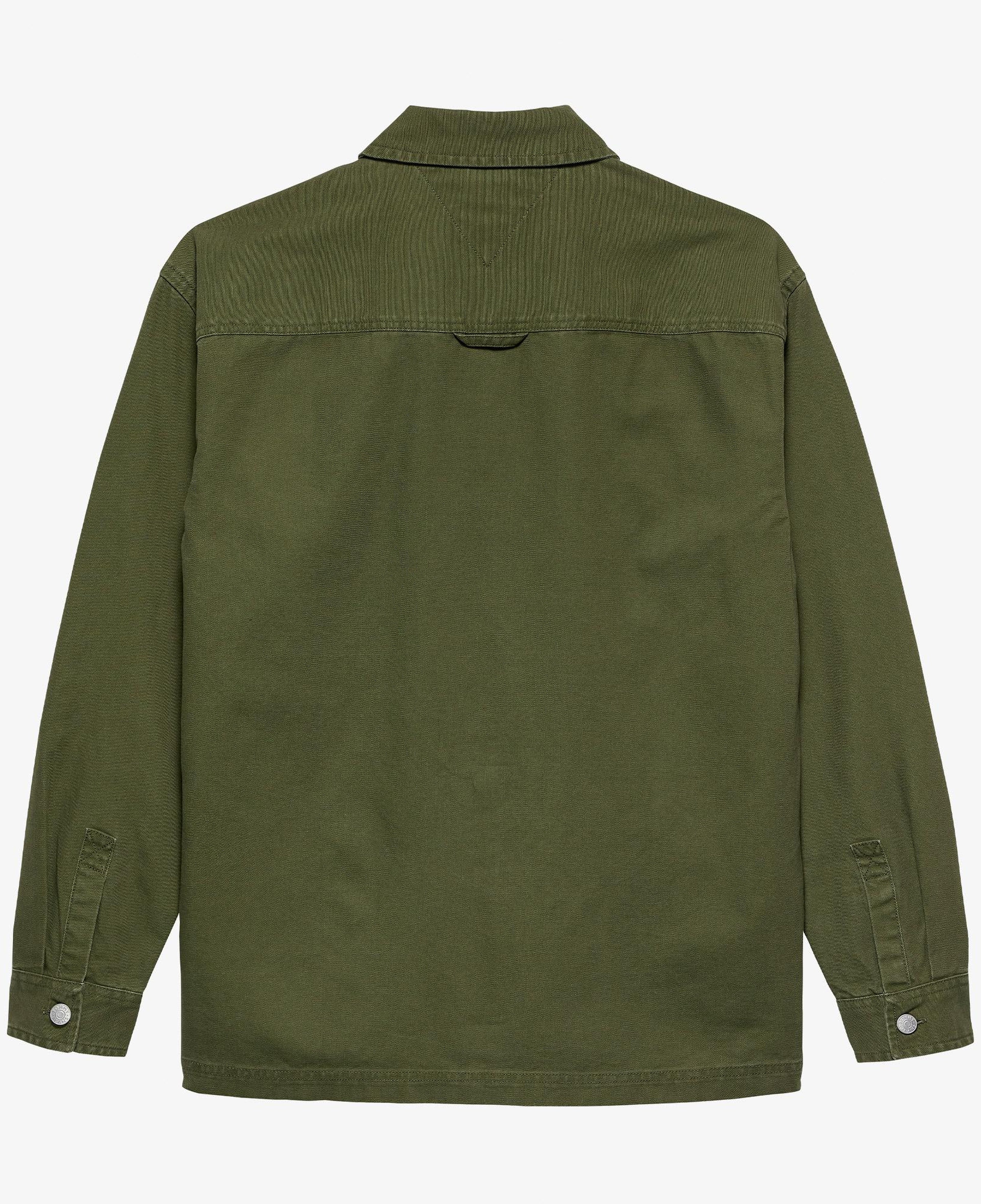 Tommy Hilfiger Overshirt Erkek Yeşil Gömlek