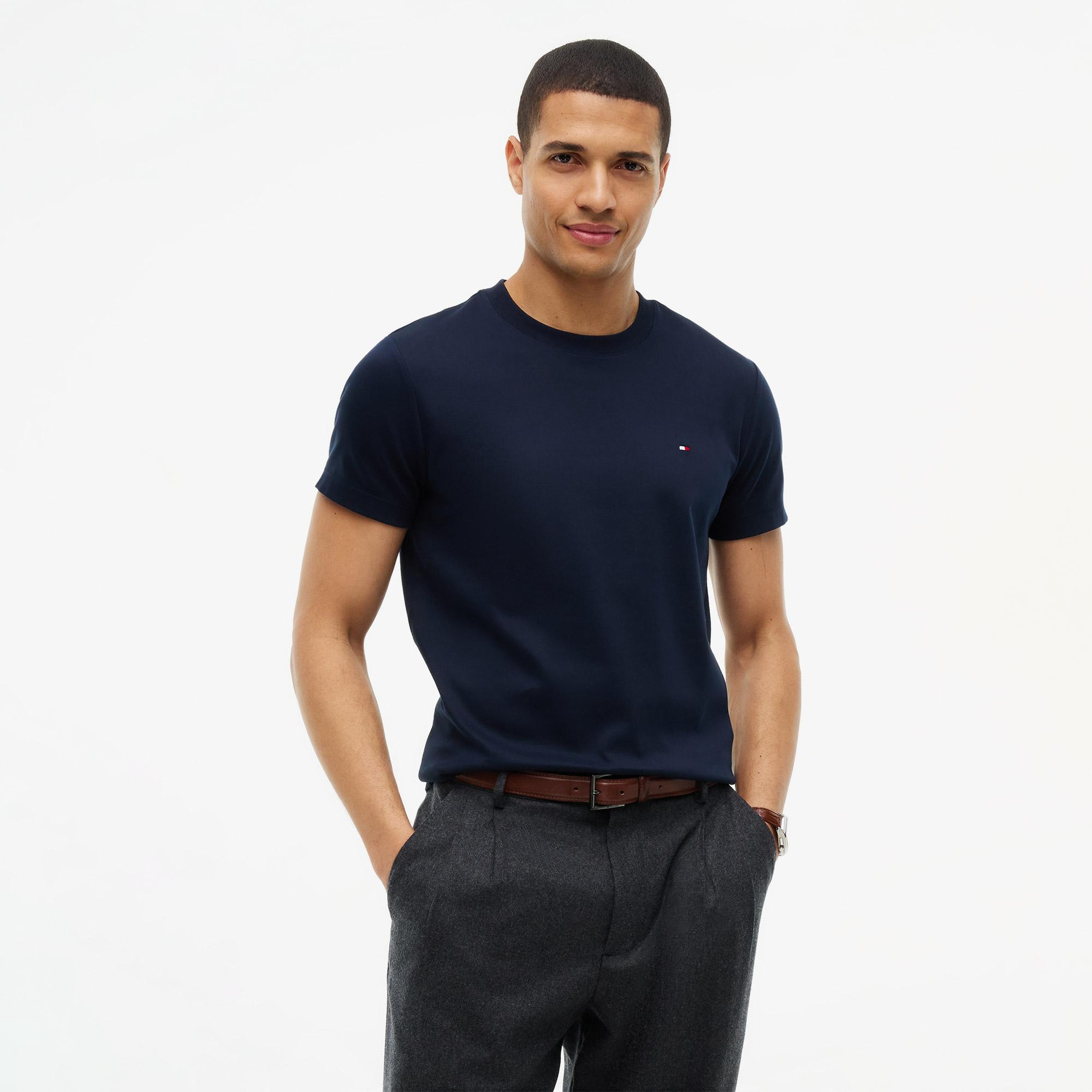 Tommy Hilfiger Elevated Essentials Erkek Lacivert T-Shirt