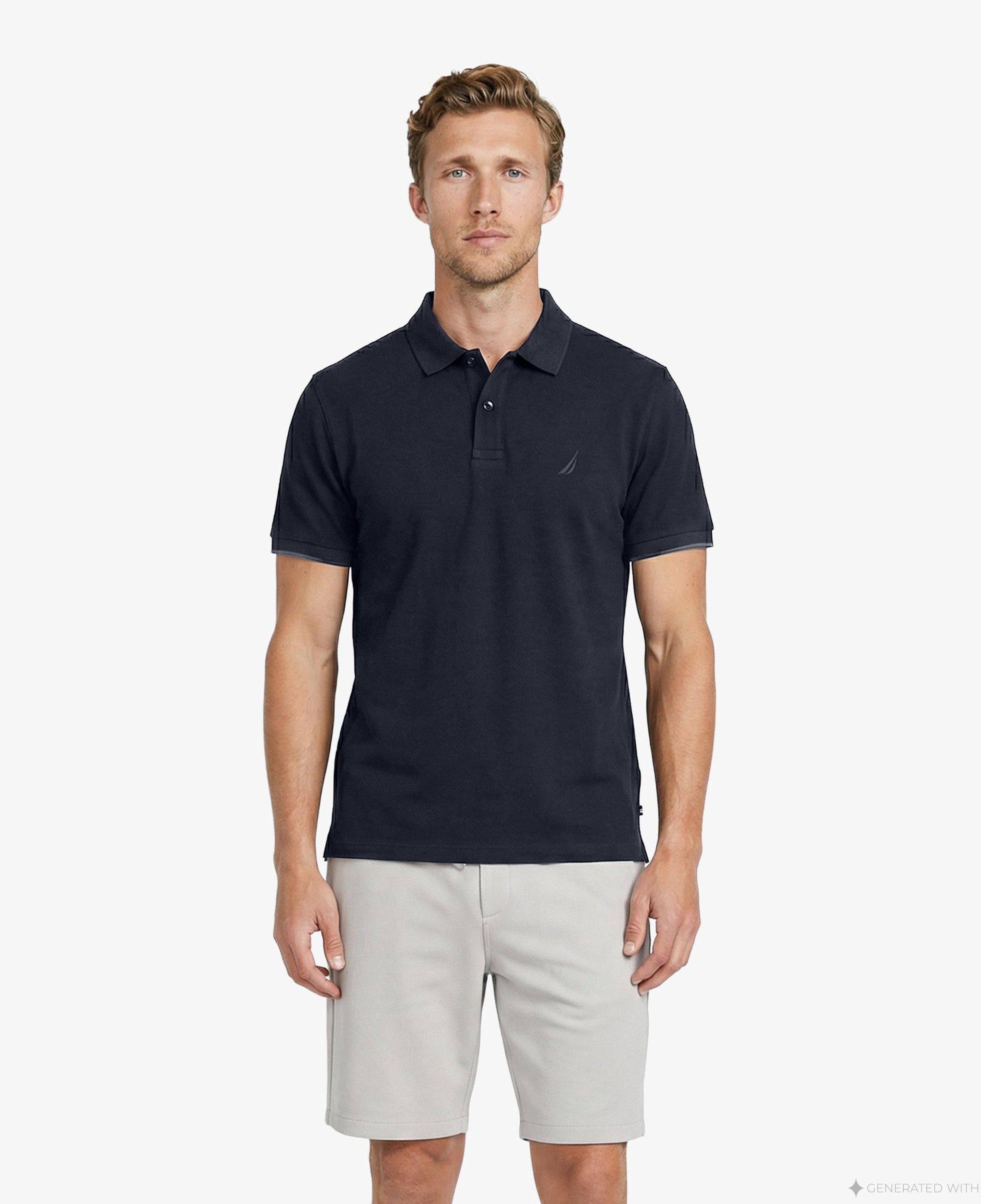 Nautica Erkek Lacivert Regular Fit Polo Yaka T-Shirt