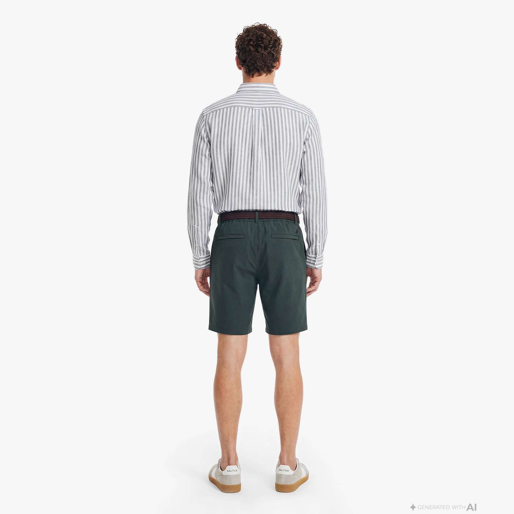 Nautica Erkek Yeşil Regular Fit Şort