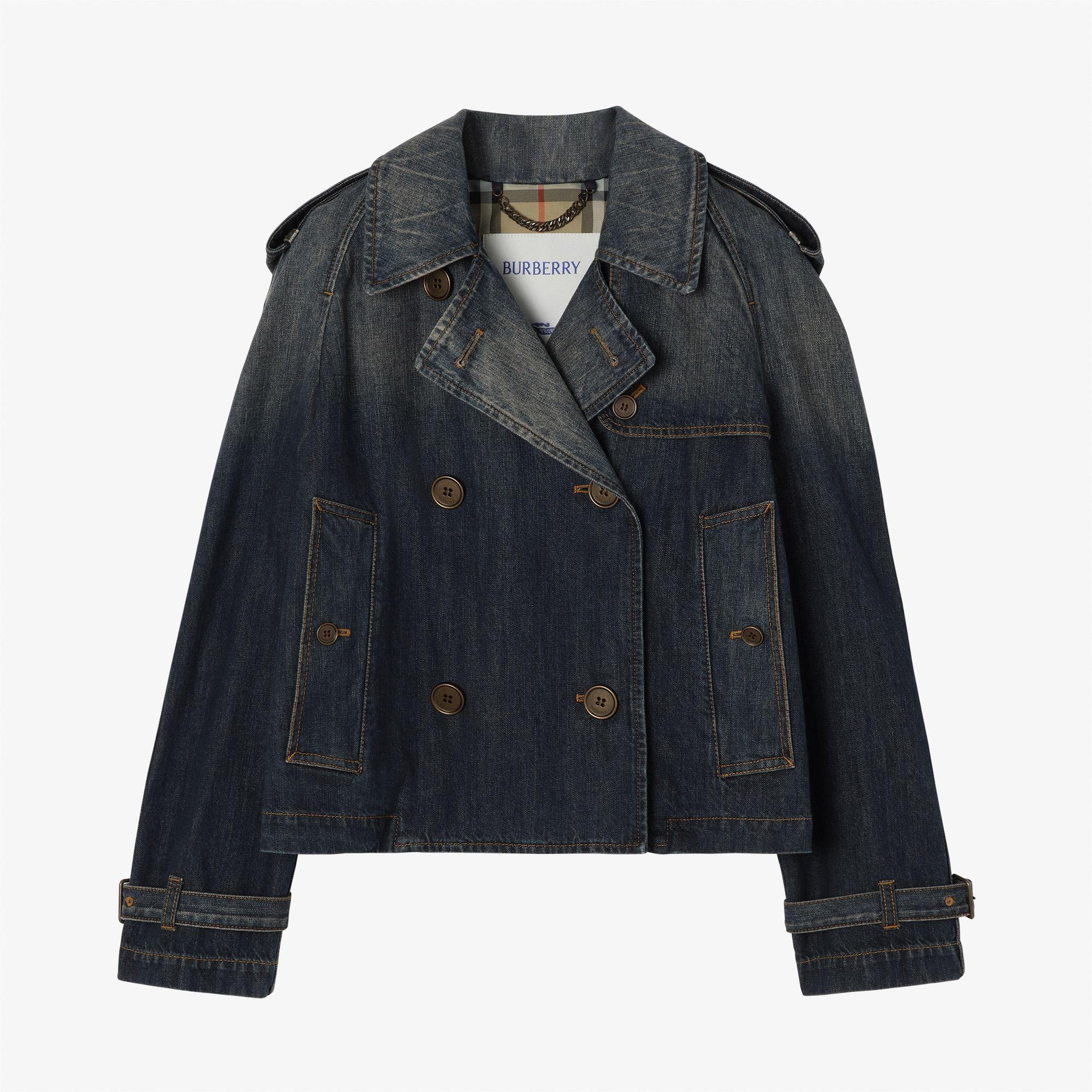 Burberry Kadın Lacivert Mont