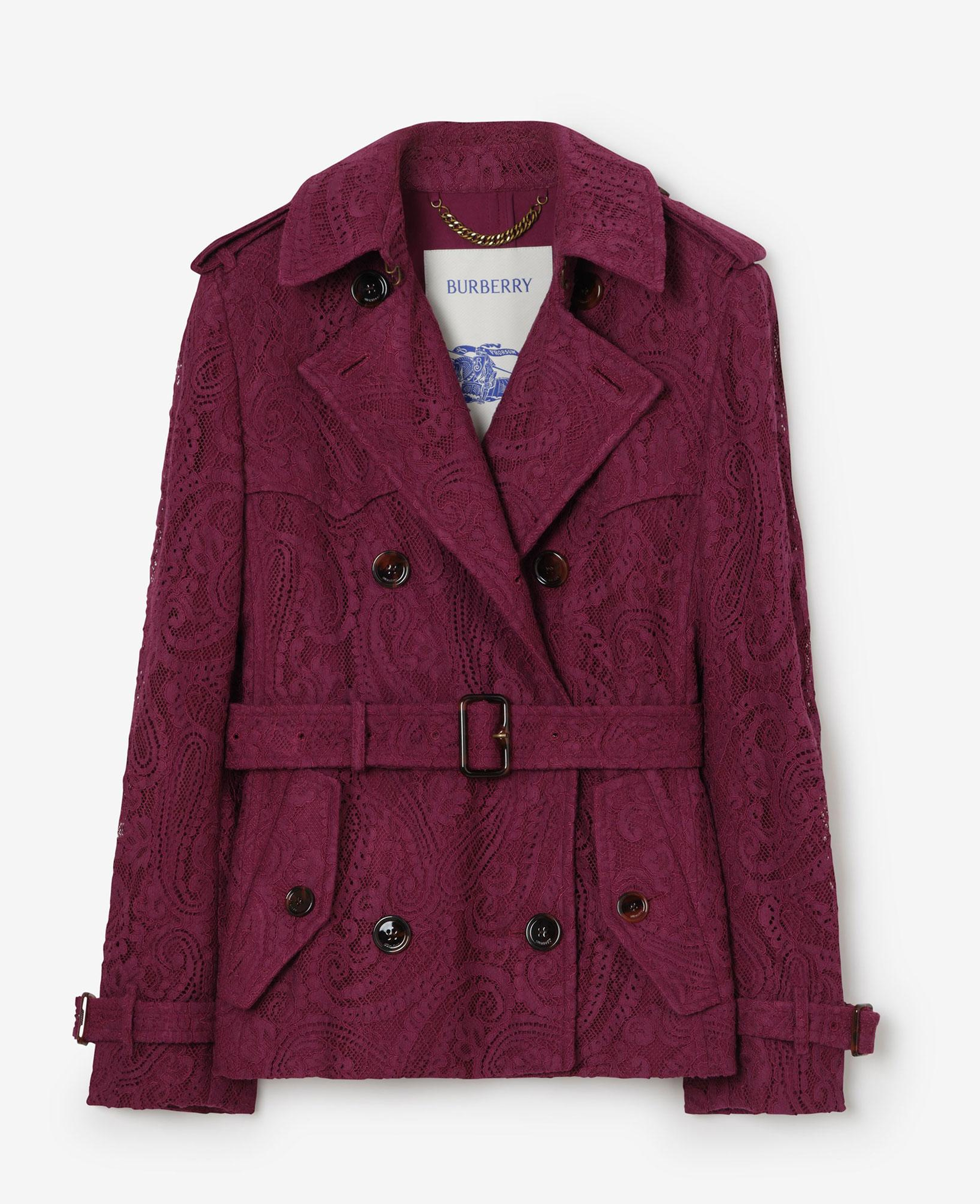 Burberry Kadın Mor Pardesü