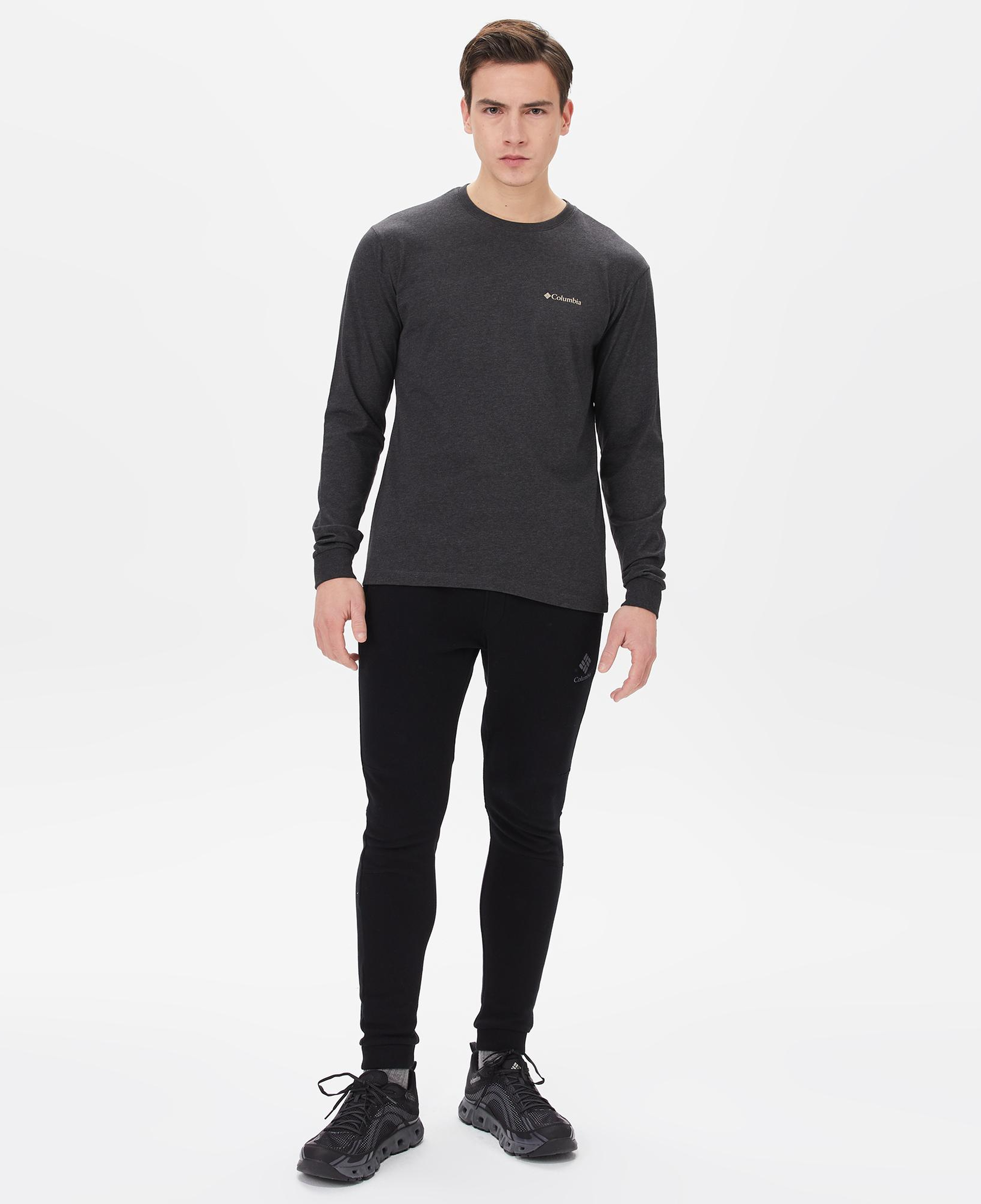 Columbia Basic Logo Erkek Siyah Günlük T-Shirt