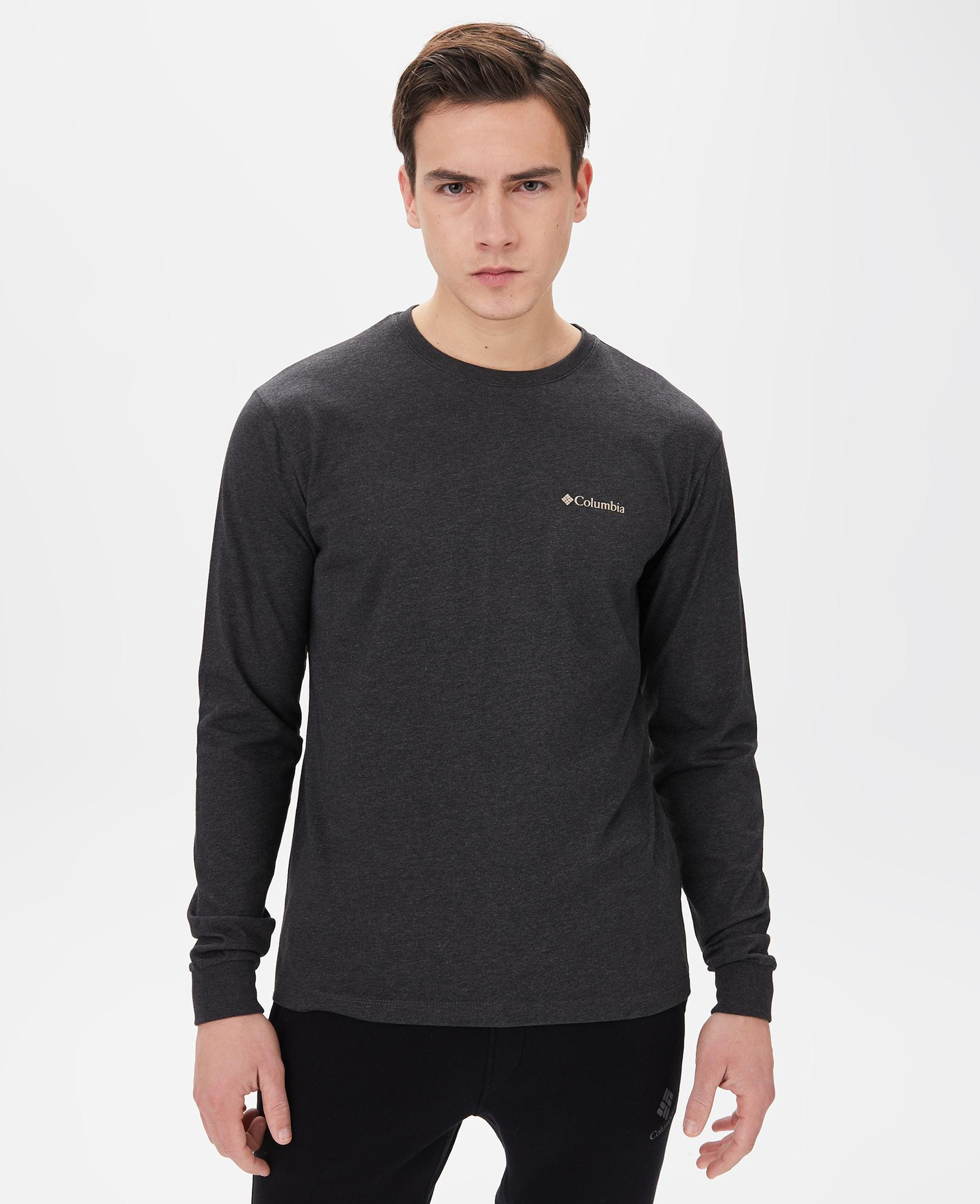 Columbia Basic Logo Erkek Siyah Günlük T-Shirt
