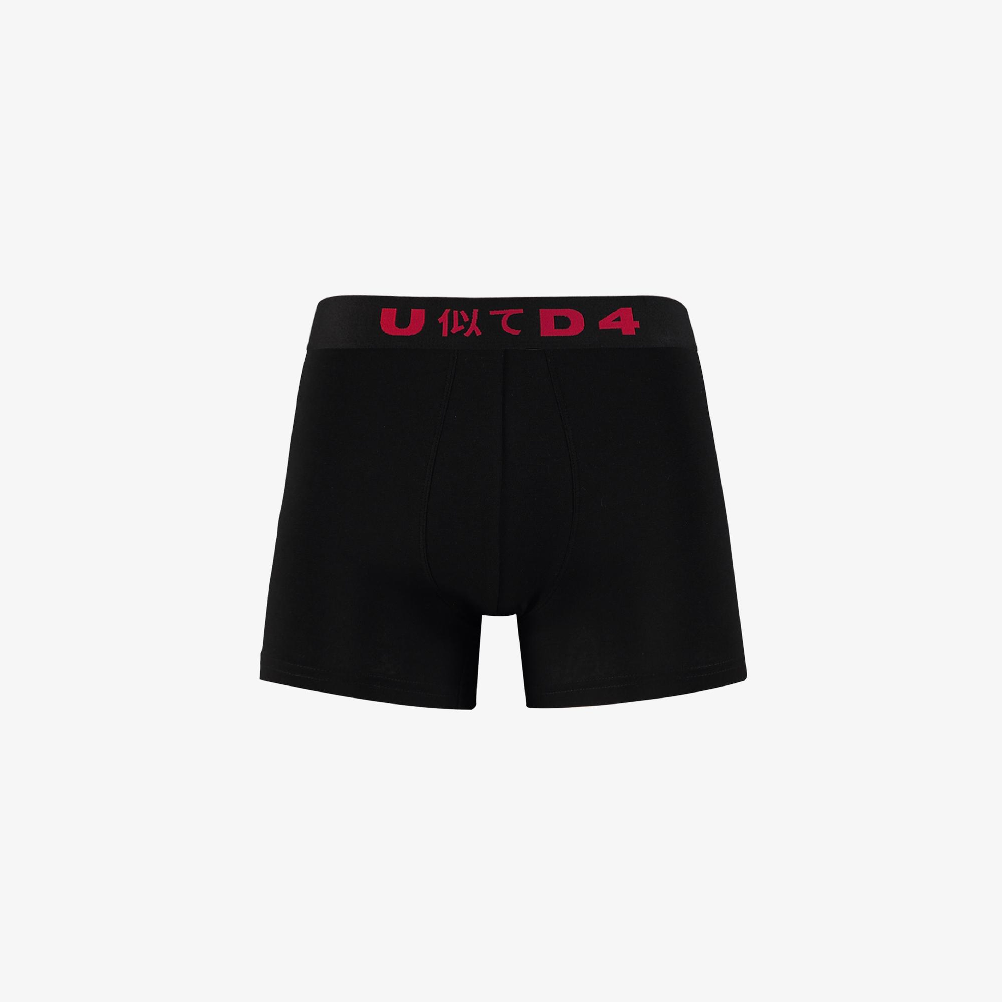 UNITED4 Classic Erkek Siyah Boxer