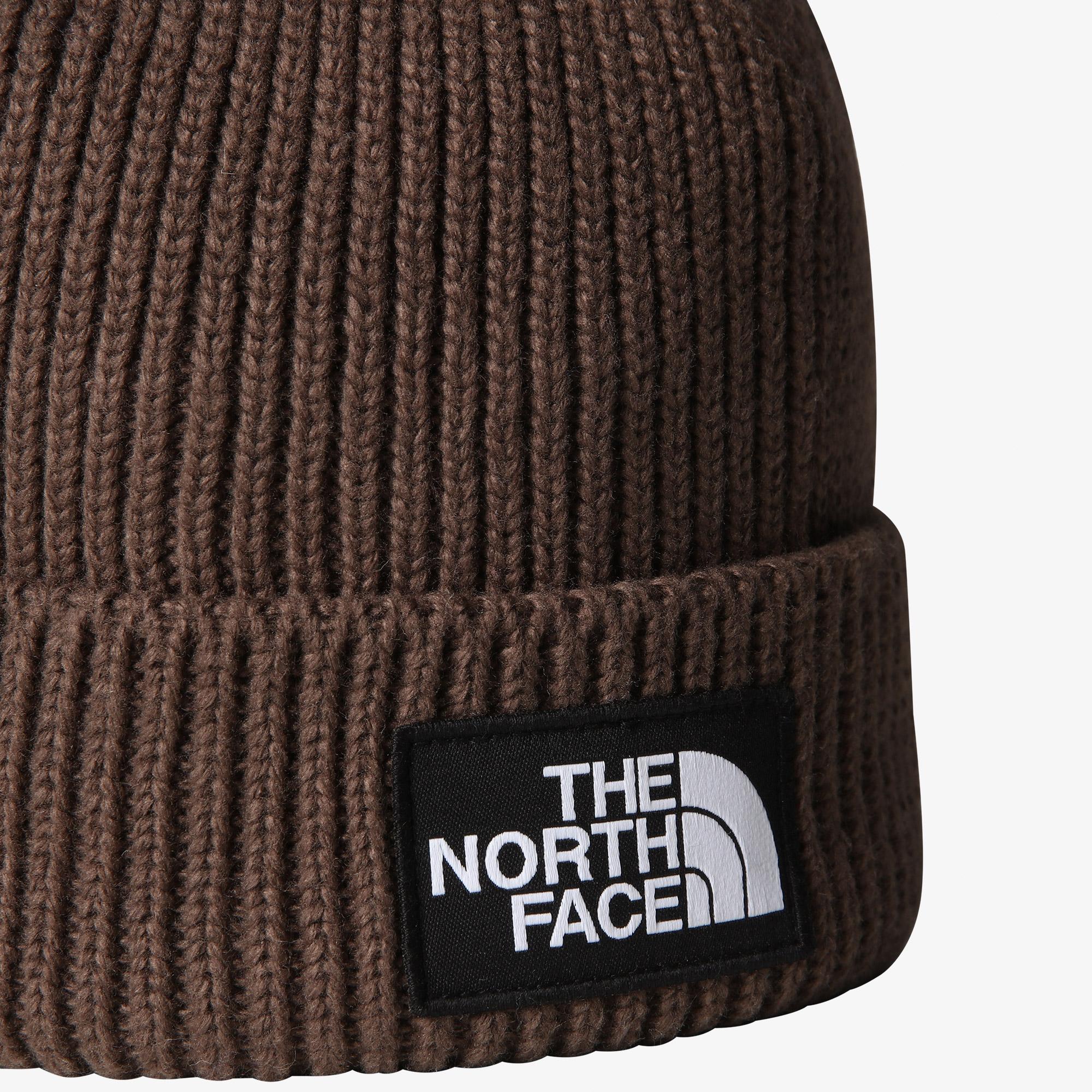 The North Face Logo Box Cuffed Unisex Kahverengi Outdoor Bere