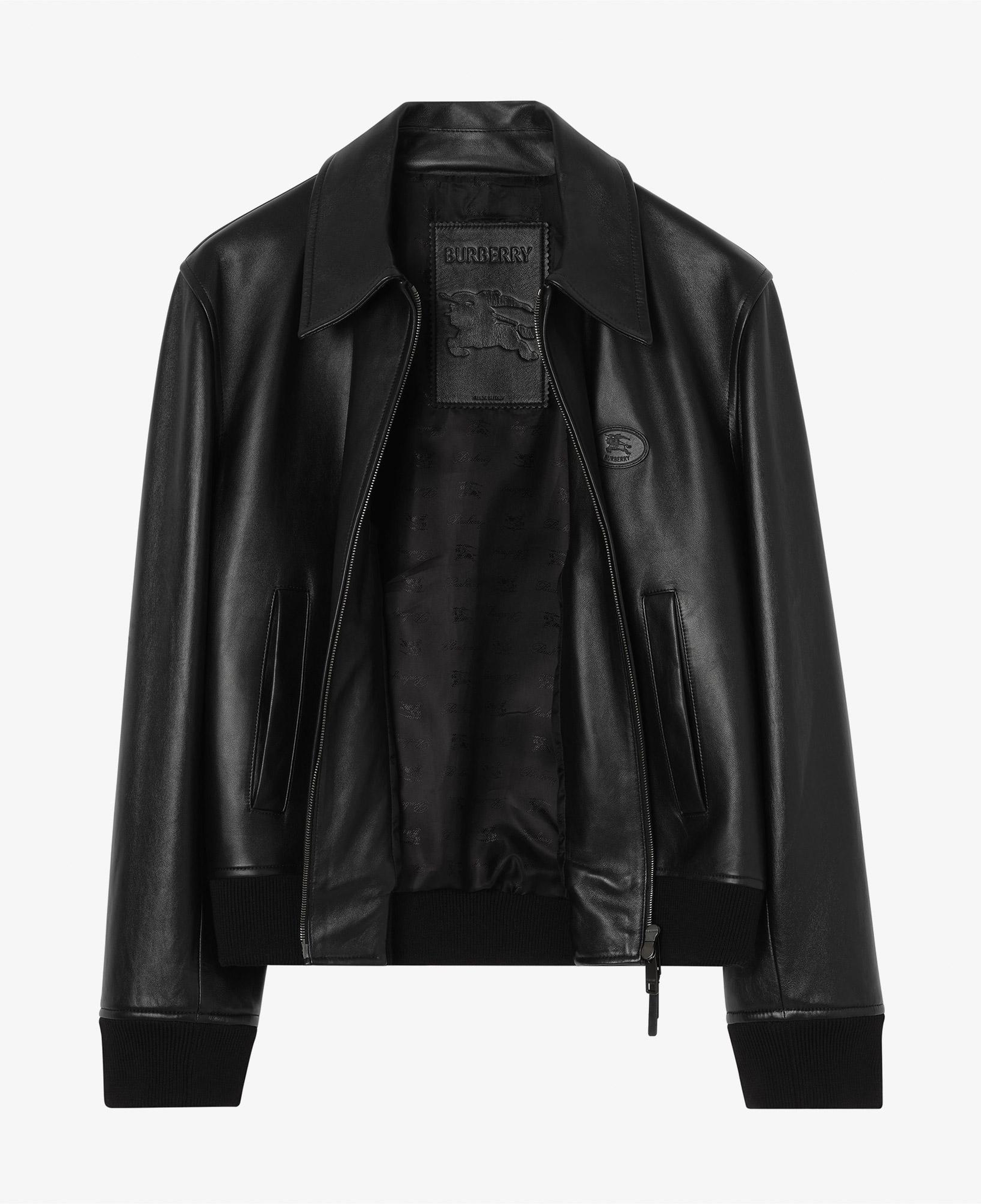 Burberry Bloomsbury Erkek Siyah Deri Mont