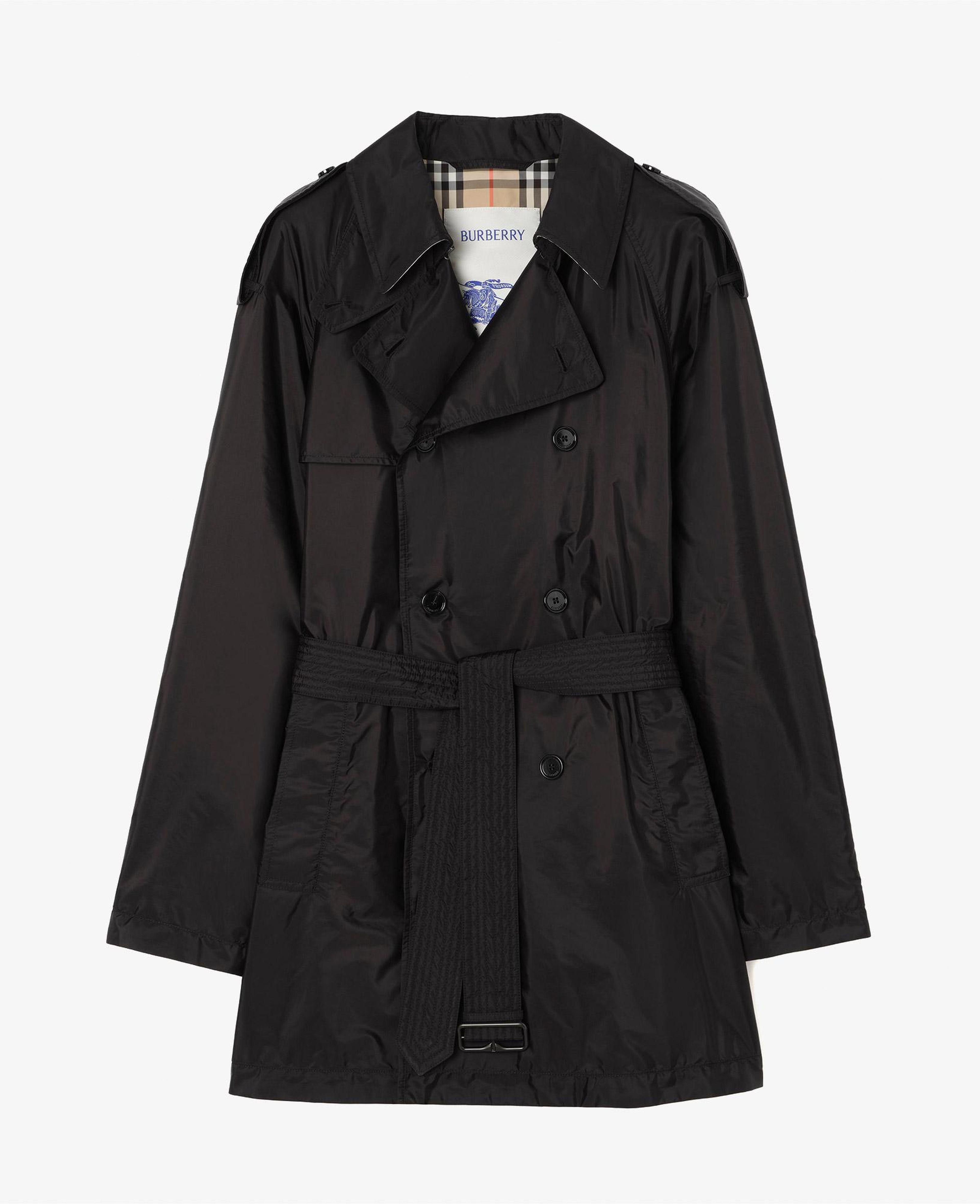 Burberry Leadenham Erkek Siyah Pardesü