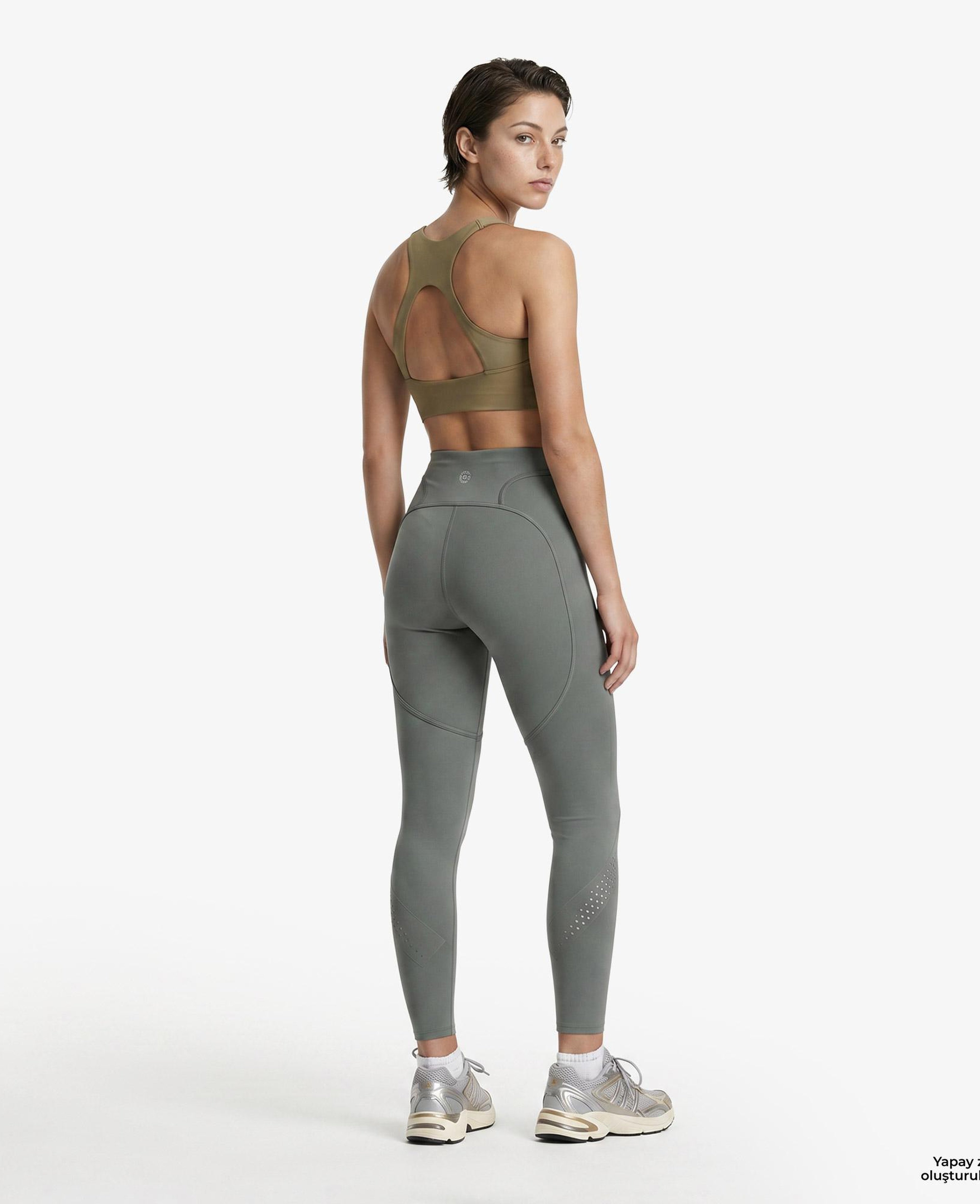 adidas by Stella McCartney Tpr 7/8 L Kadın Yeşil Tayt