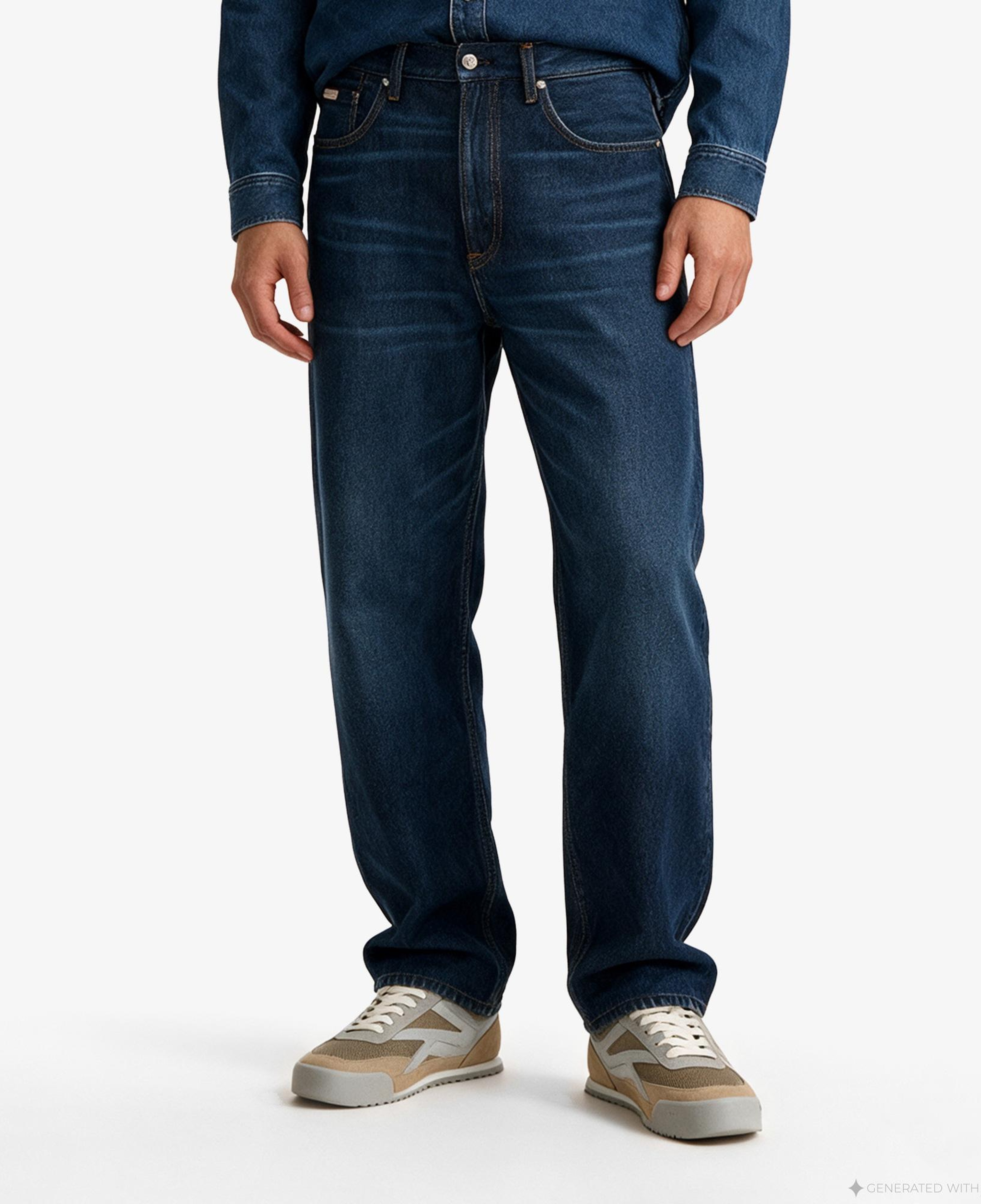 Calvin Klein Baggy Rebel Sapphire Erkek Mavi Jean
