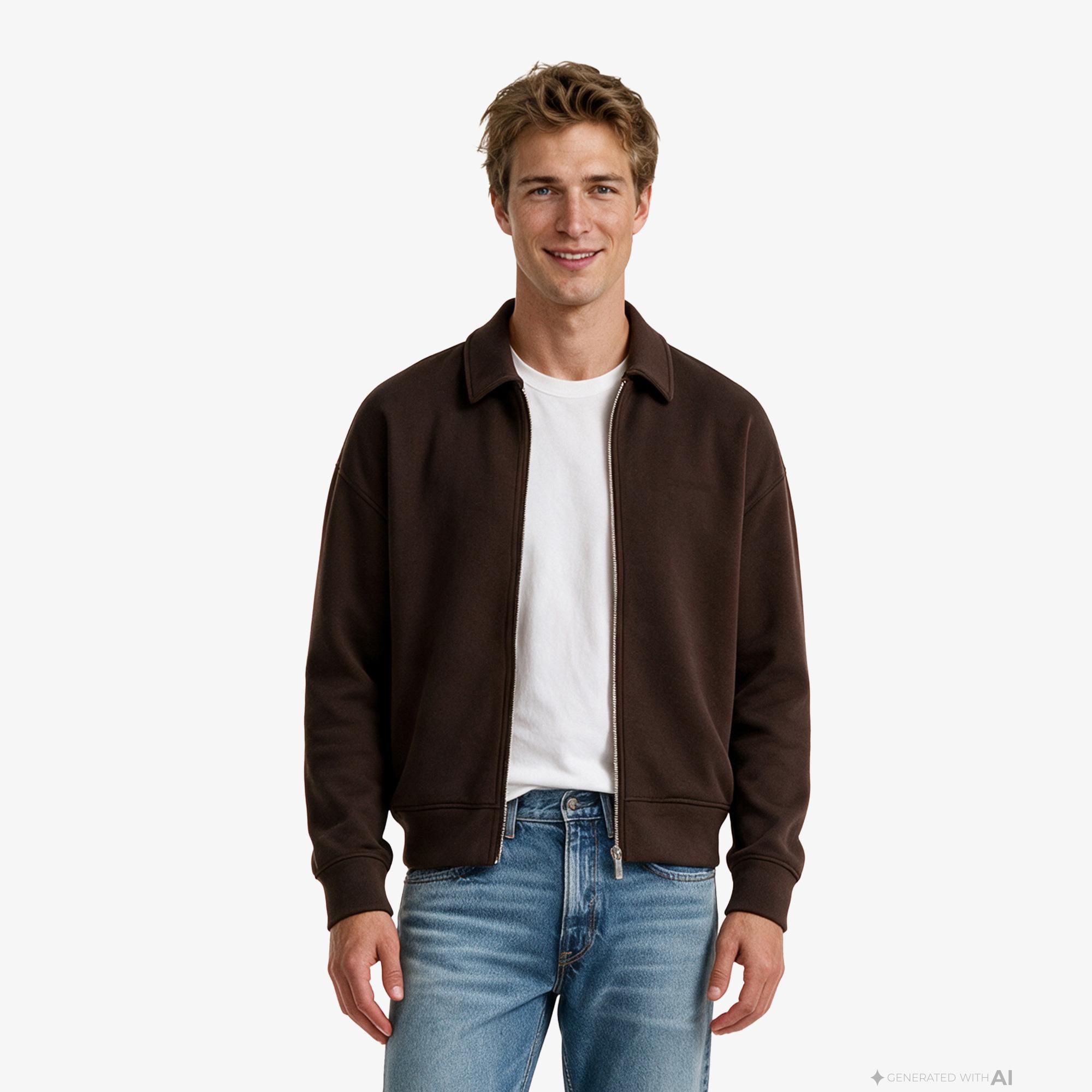 Calvin Klein Cooling Spacer Erkek Kahverengi Sweatshirt